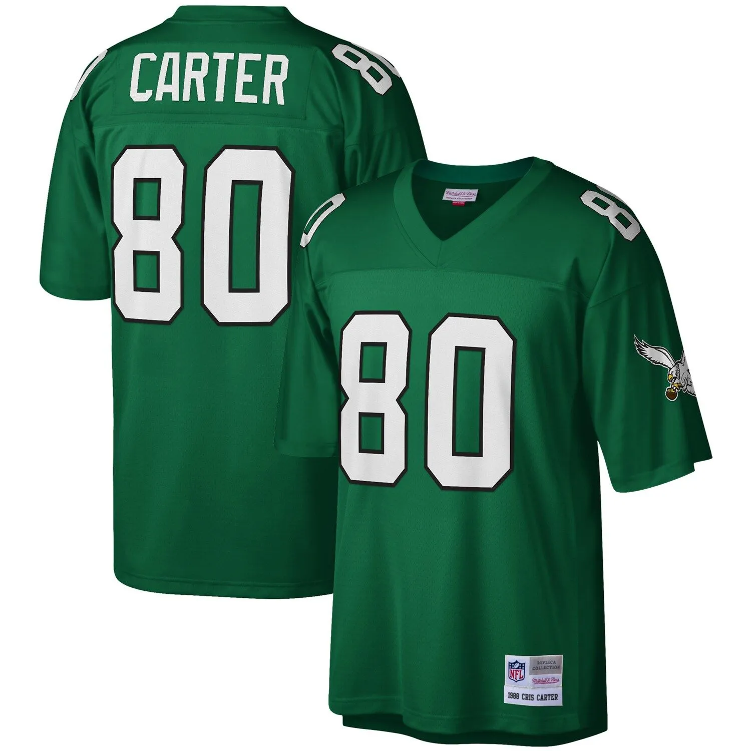 Cris Carter Philadelphia Eagles Mitchell & Ness Legacy Replica Jersey - Kelly Green