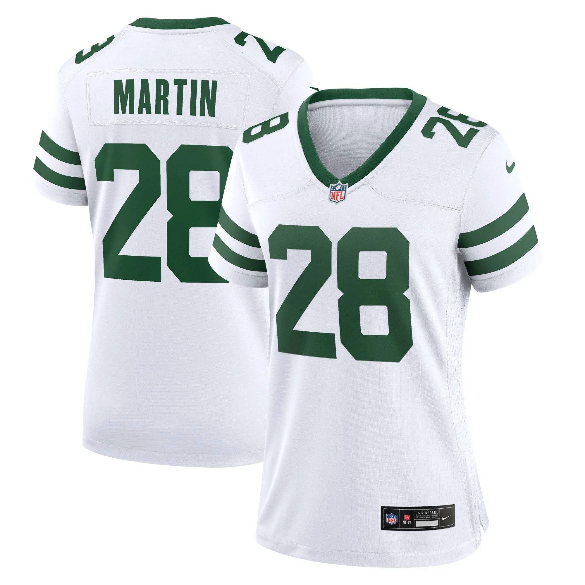 Curtis Martin New York Jets  Women's Legacy Retired Player Game Jersey - White