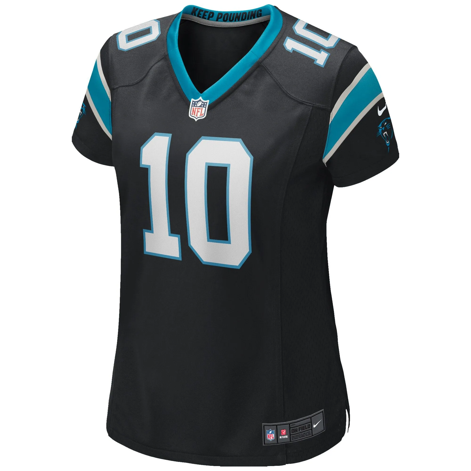 Curtis Samuel Carolina Panthers  Women's Game Jersey - Black