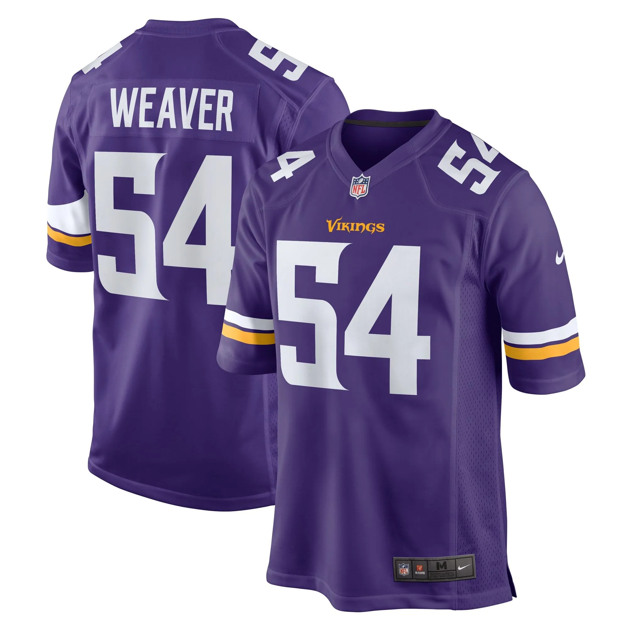 Curtis Weaver Minnesota Vikings  Home Game Jersey - Purple