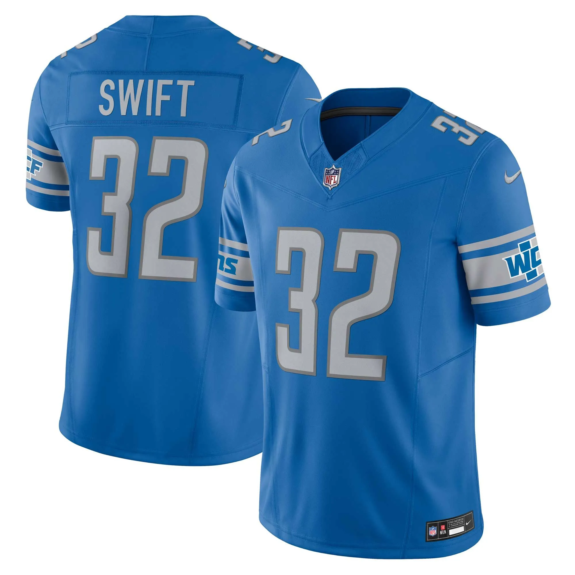 D'Andre Swift Detroit Lions  Vapor F.U.S.E. Limited Jersey - Blue