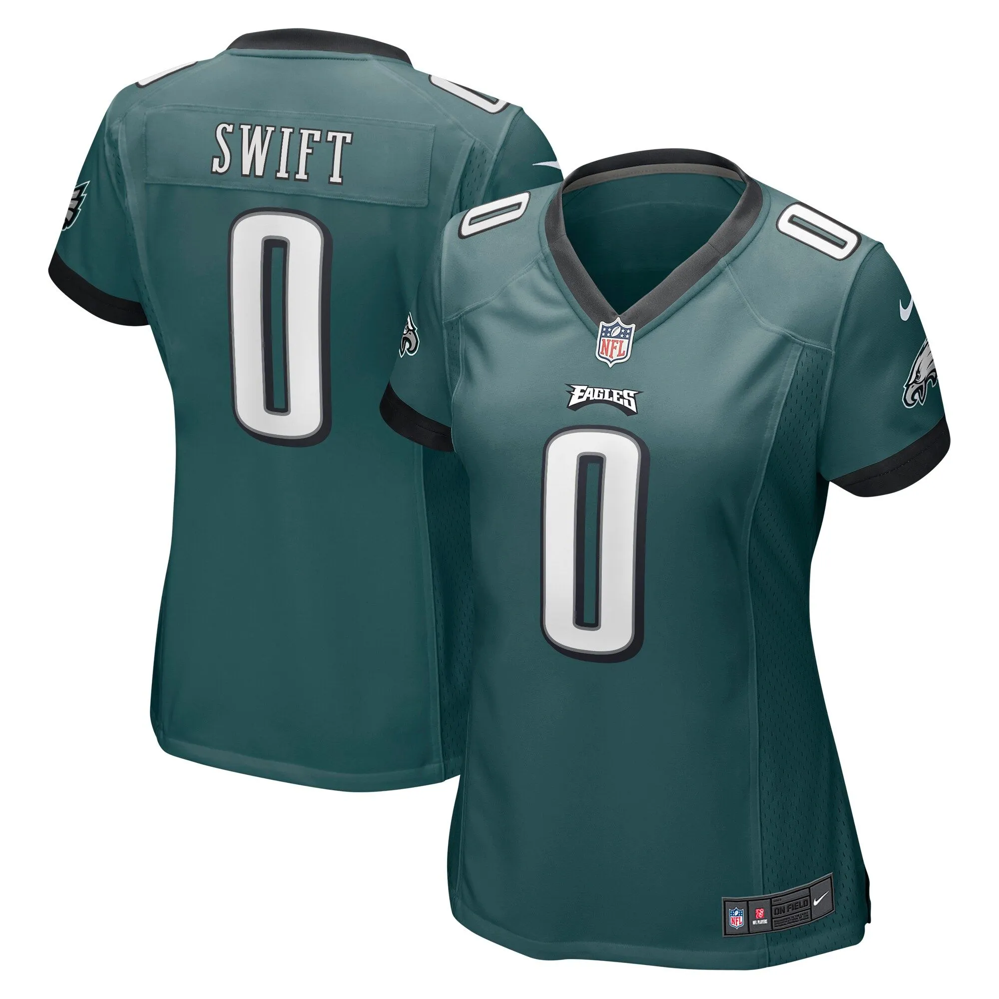 D'Andre Swift Philadelphia Eagles  Women's Player Jersey - Green