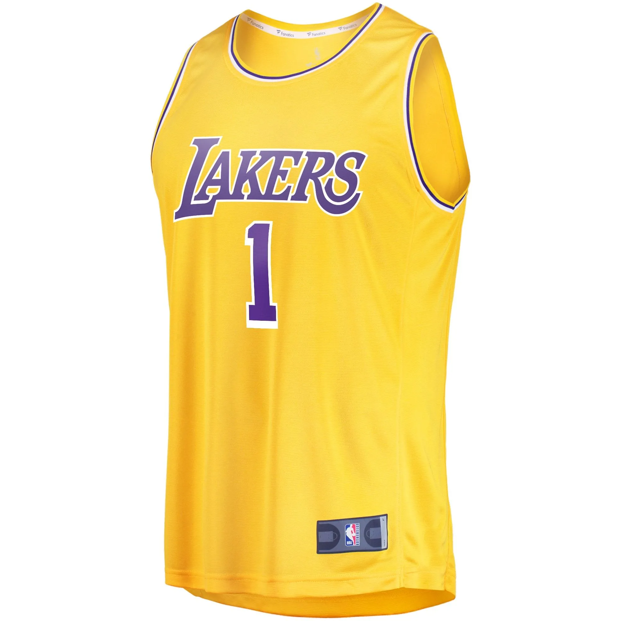 D'Angelo Russell Los Angeles Lakers Fanatics Branded Fast Break Player Jersey - Icon Edition - Gold