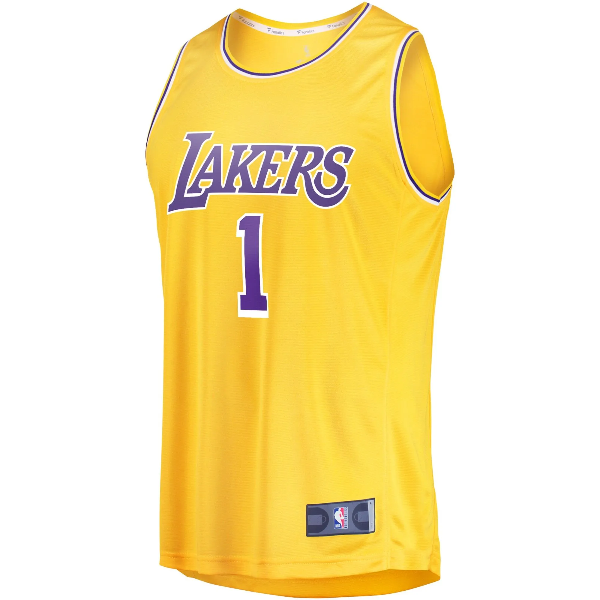 D'Angelo Russell Los Angeles Lakers Fanatics Branded Youth Fast Break Player Jersey - Icon Edition - Gold