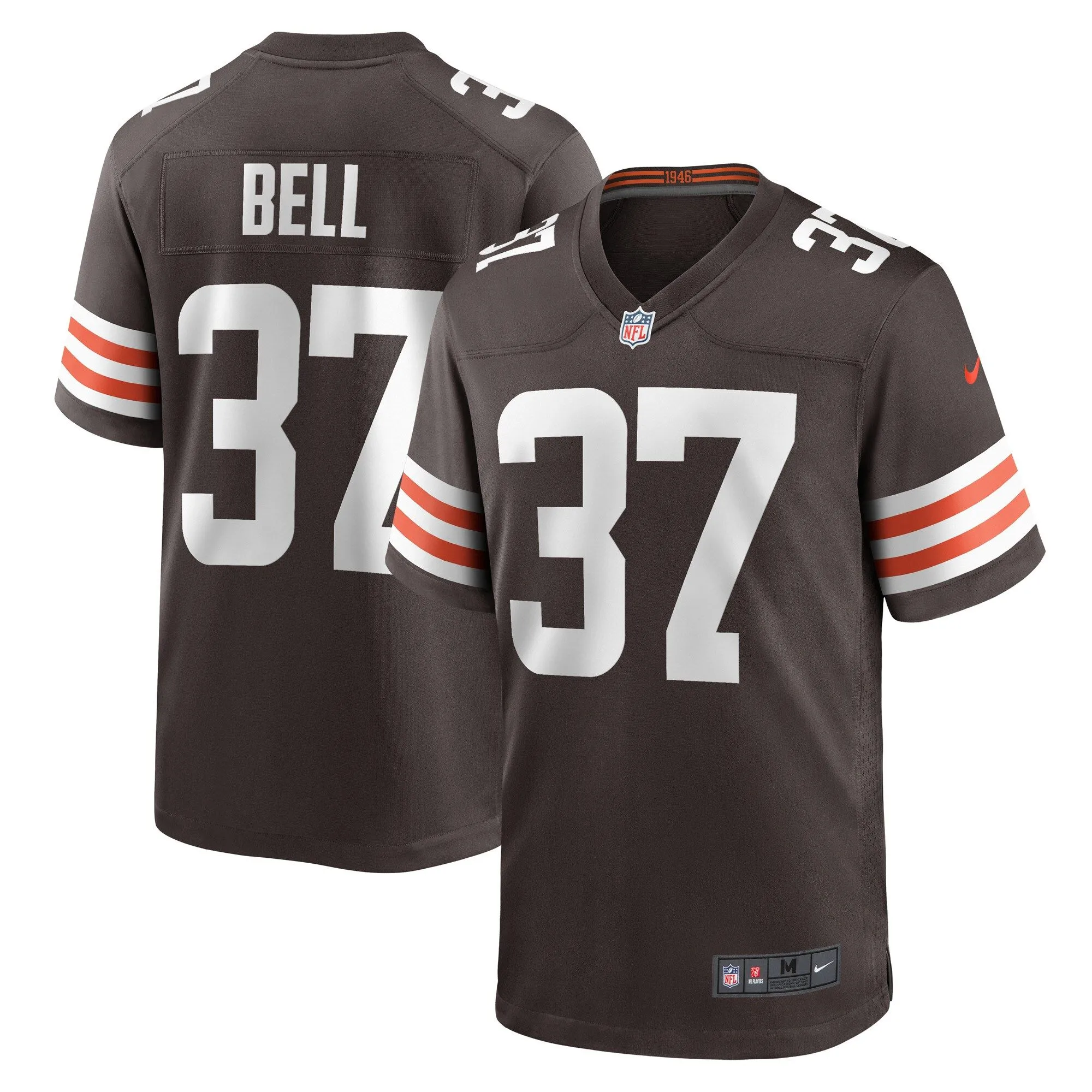 D'Anthony Bell Cleveland Browns  Game Player Jersey - Brown