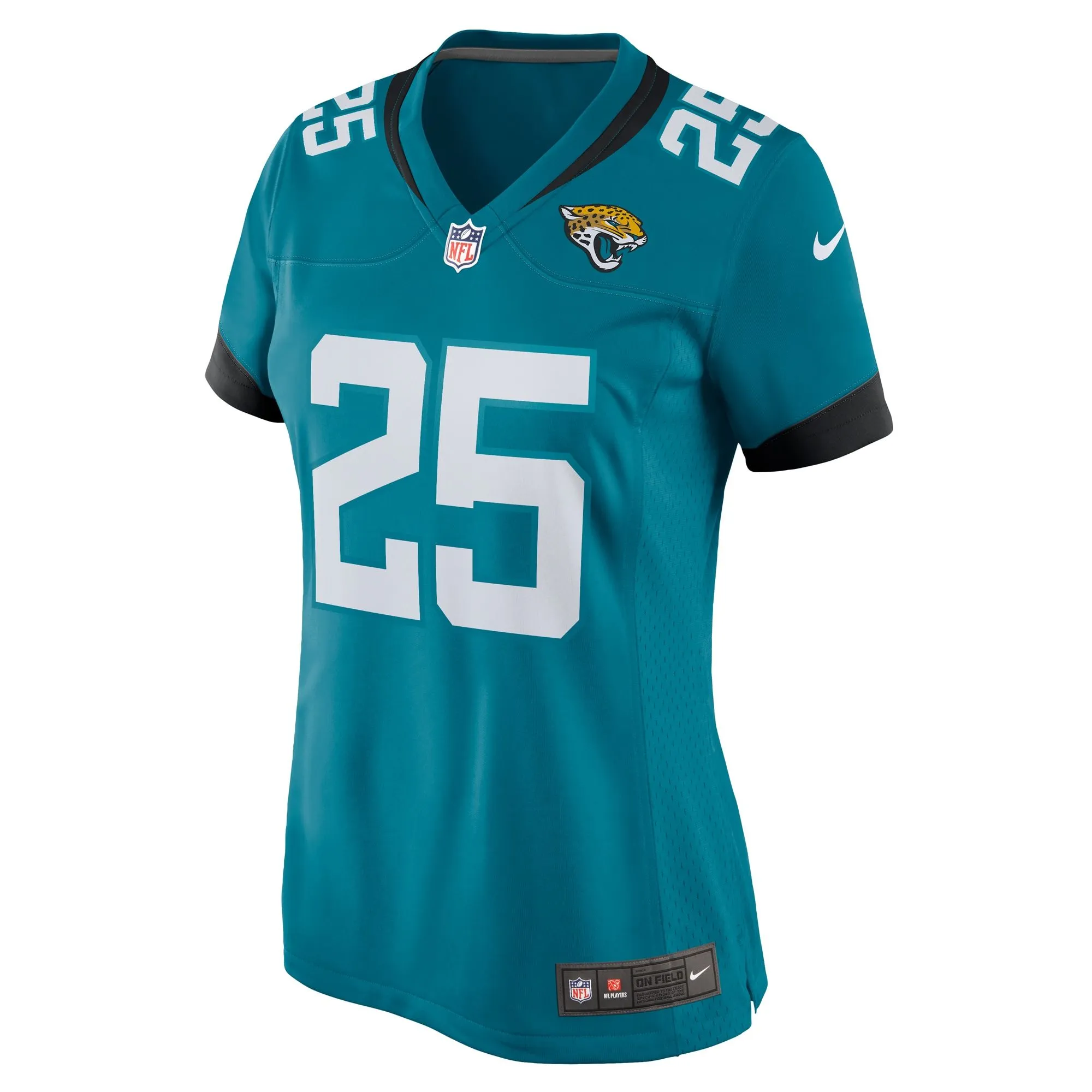 D'Ernest Johnson Jacksonville Jaguars  Women's Team Game Jersey -  Teal