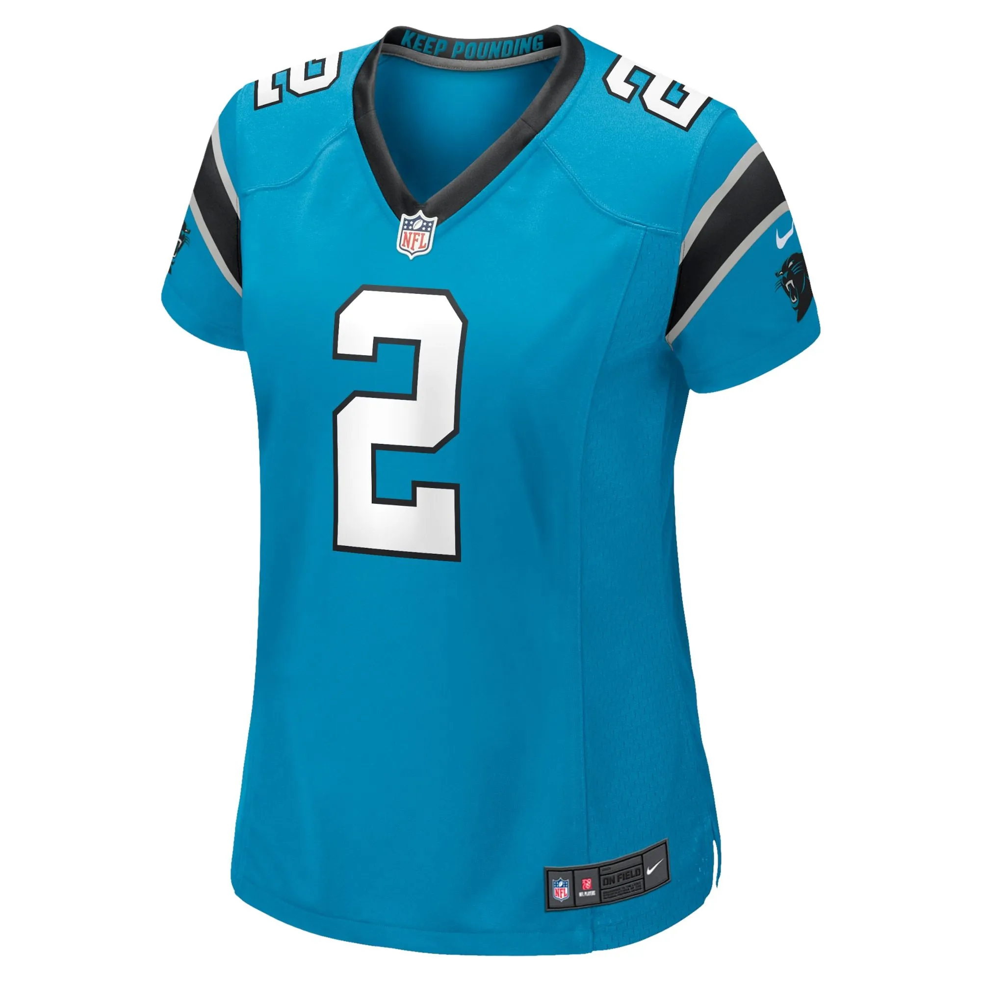 D.J. Moore Carolina Panthers  Women's Game Jersey - Blue