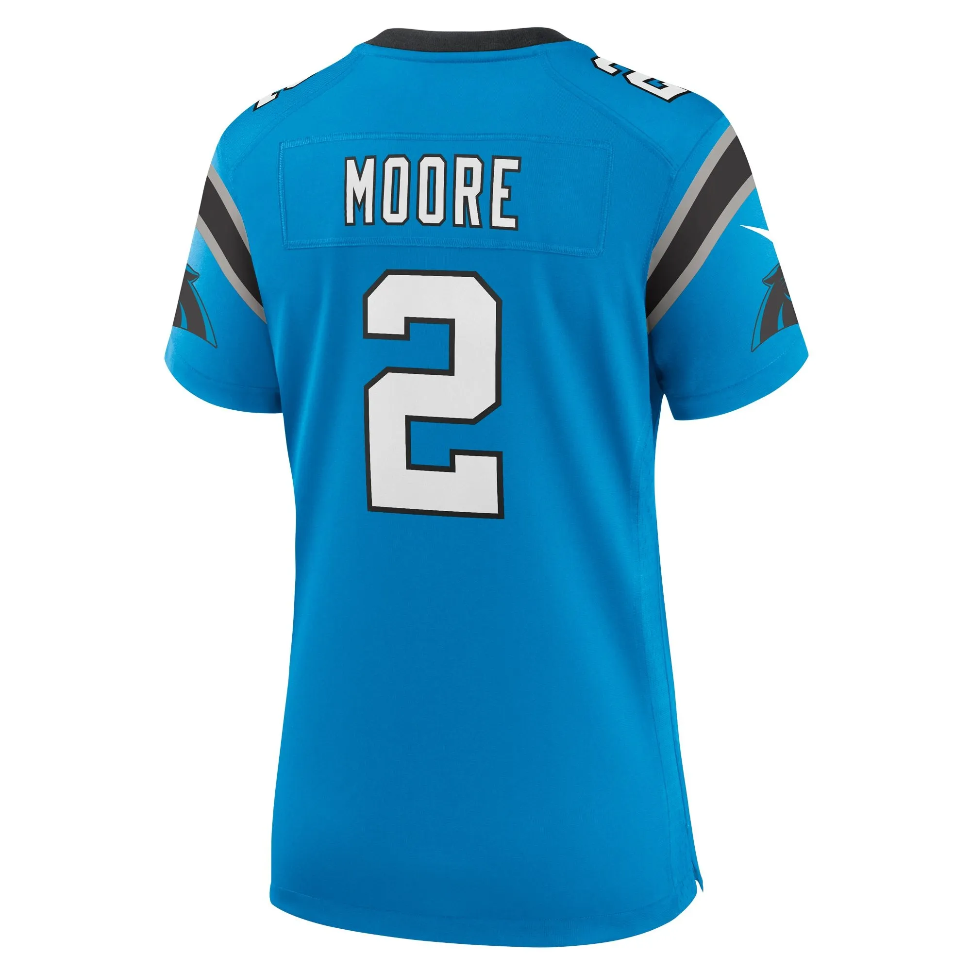 D.J. Moore Carolina Panthers  Women's Player Jersey - Blue