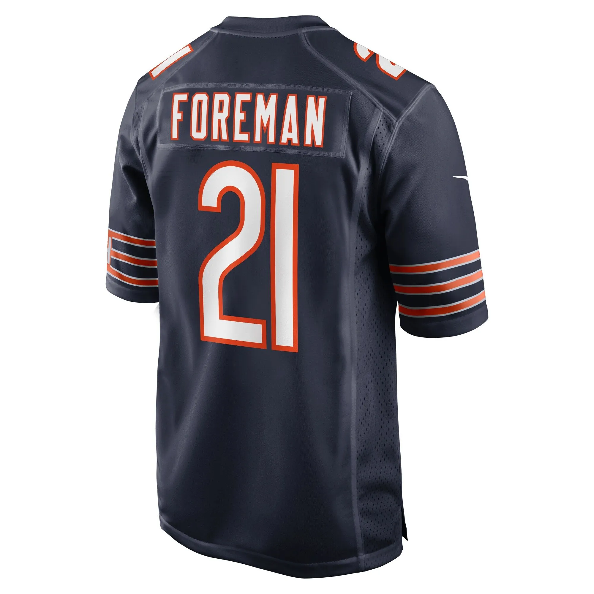 D'Onta Foreman Chicago Bears  Game Jersey - Navy