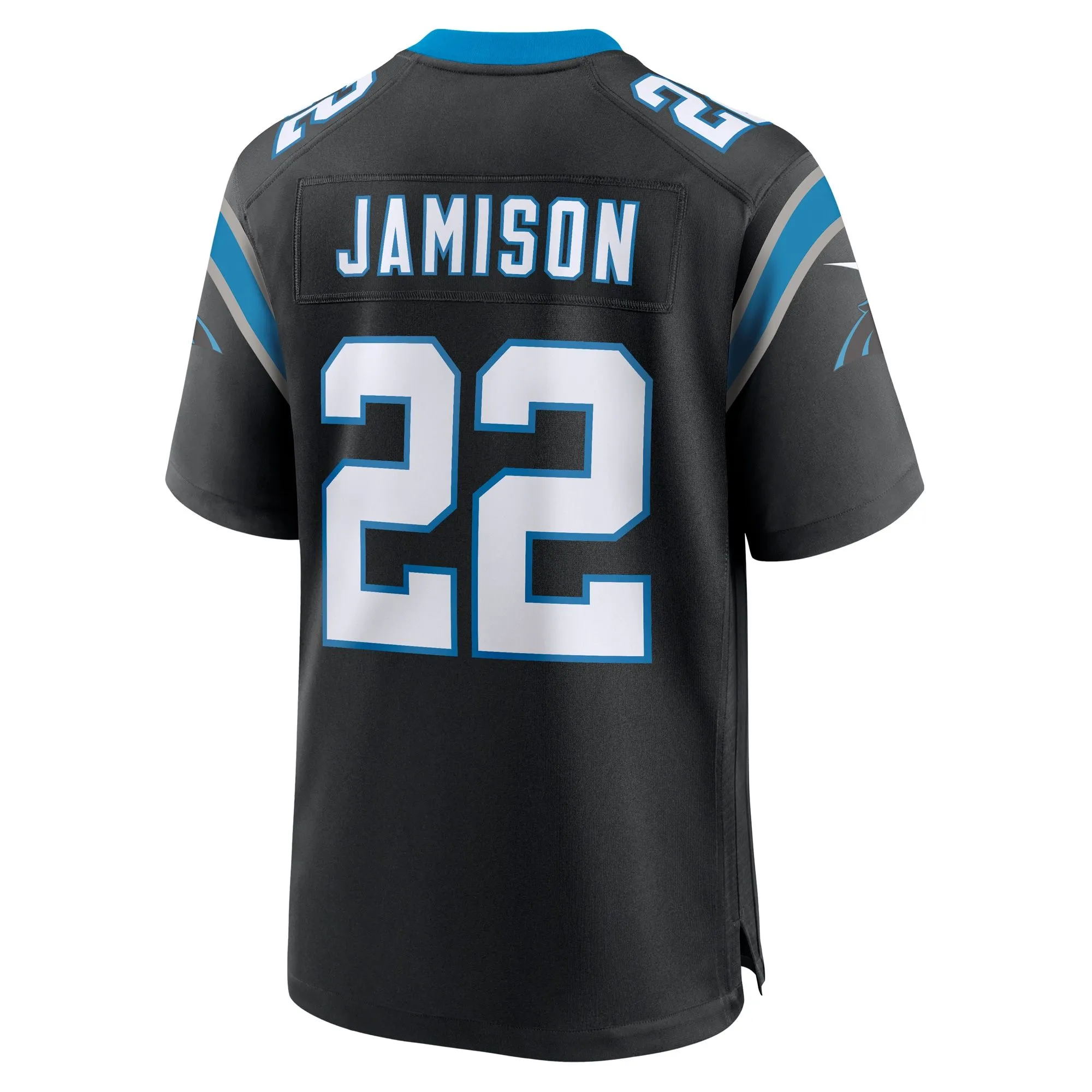 D'Shawn Jamison Carolina Panthers  Team Game Jersey -  Black