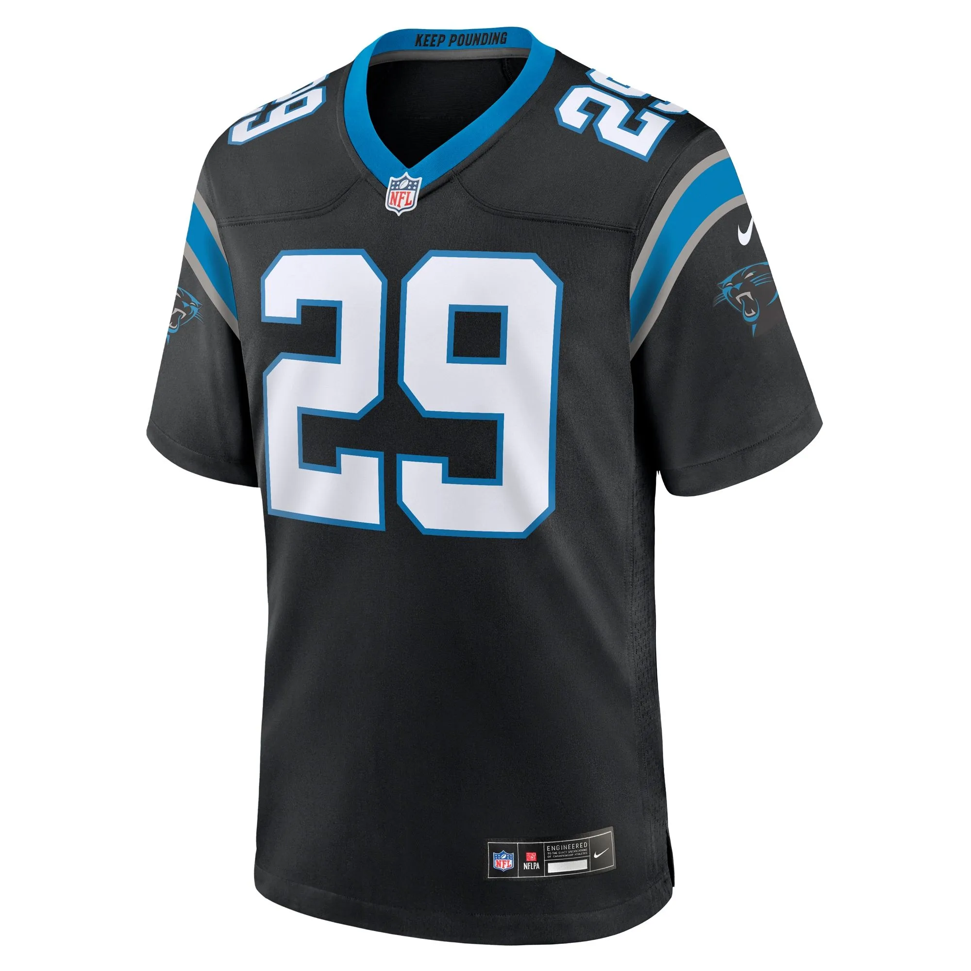 D'Shawn Jamison Carolina Panthers  Team Game Jersey -  Black