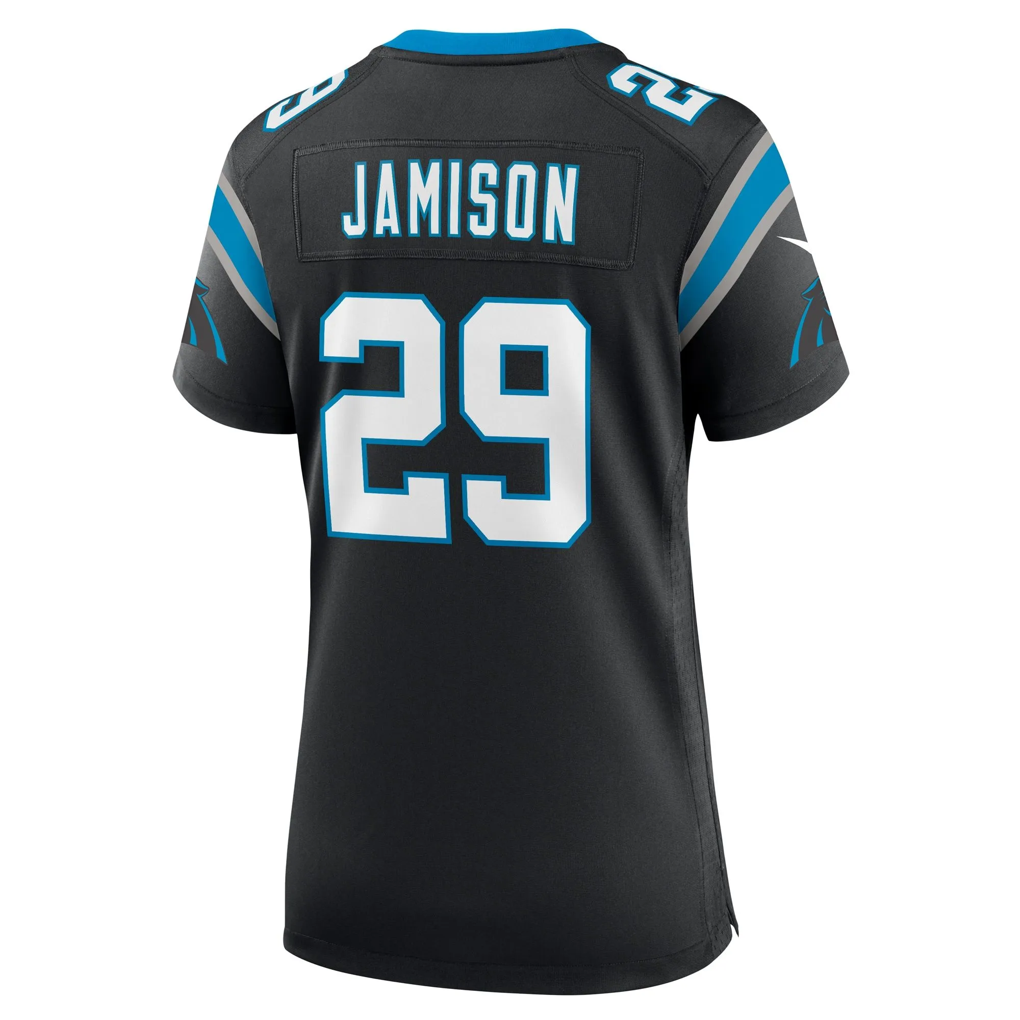 D'Shawn Jamison Carolina Panthers  Women's Team Game Jersey -  Black