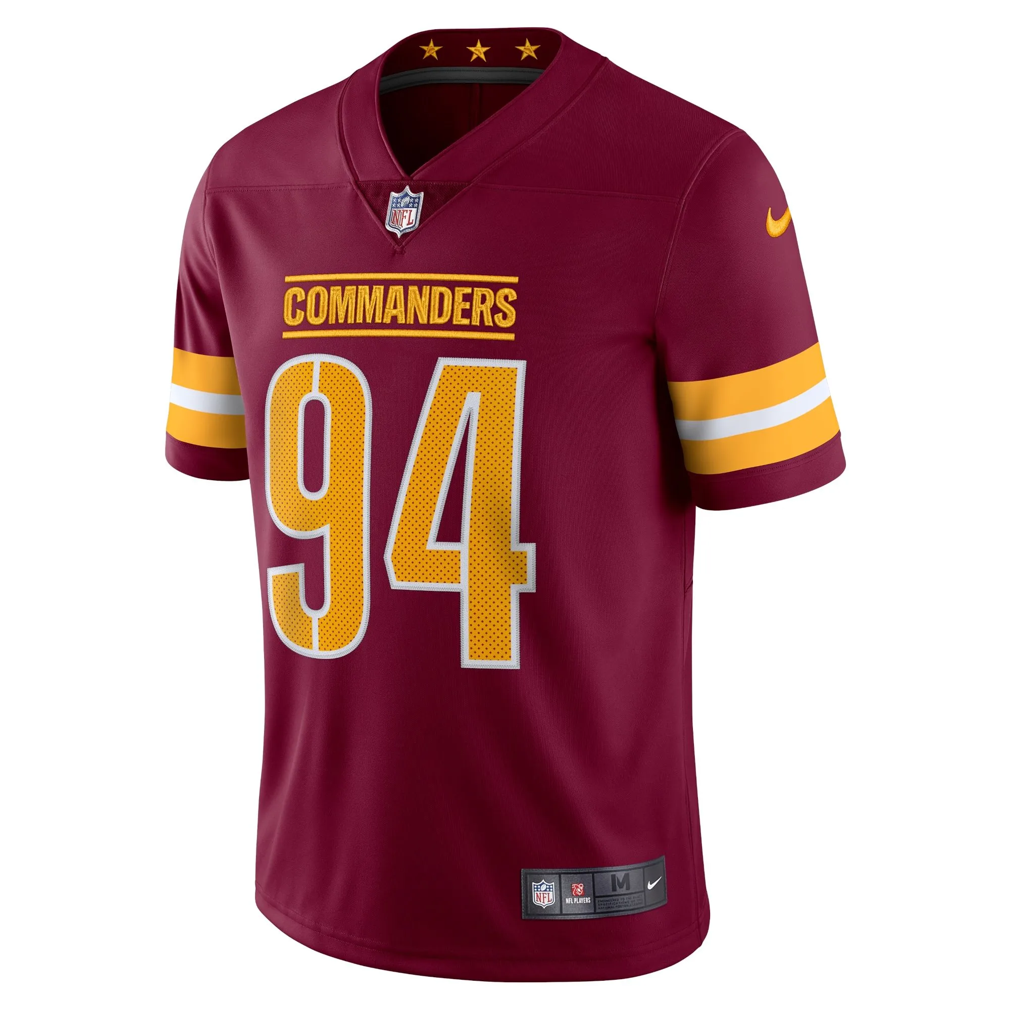 Da'Ron Payne Washington Commanders  Vapor Limited Jersey - Burgundy