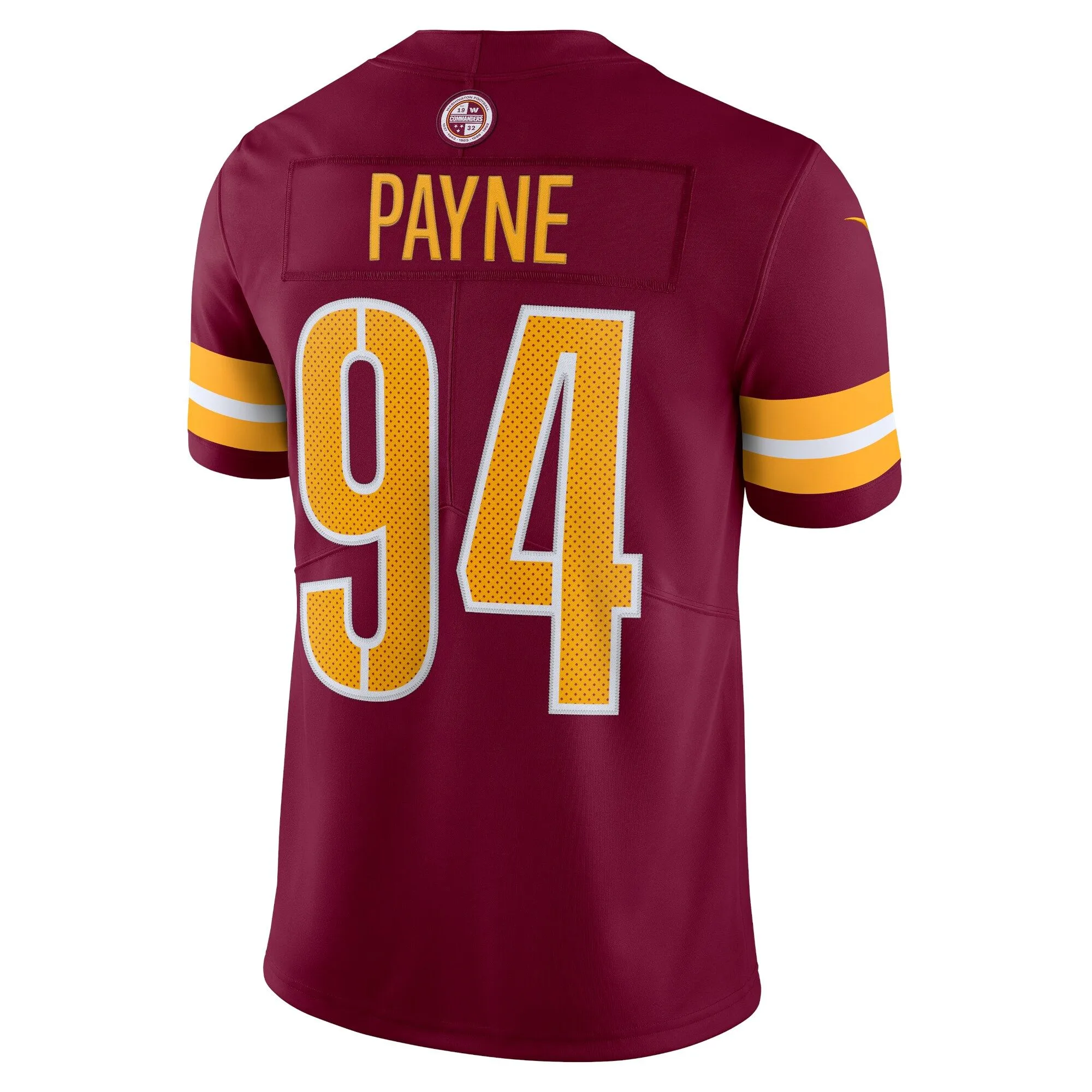 Da'Ron Payne Washington Commanders  Vapor Limited Jersey - Burgundy