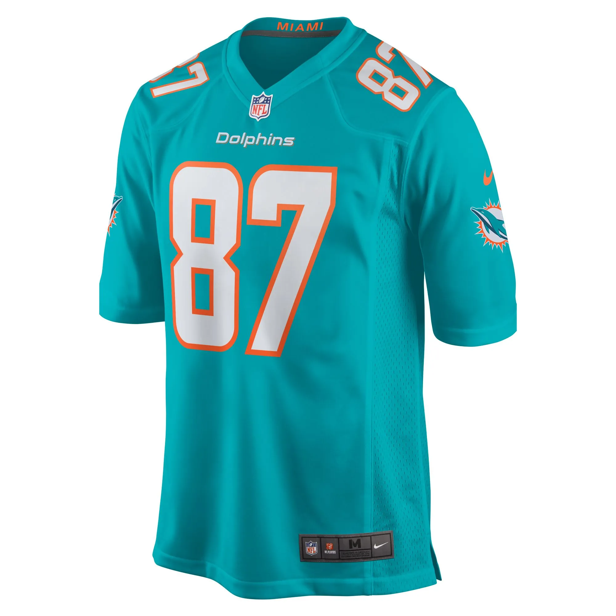 DaeSean Hamilton Miami Dolphins  Home Game Player Jersey - Aqua