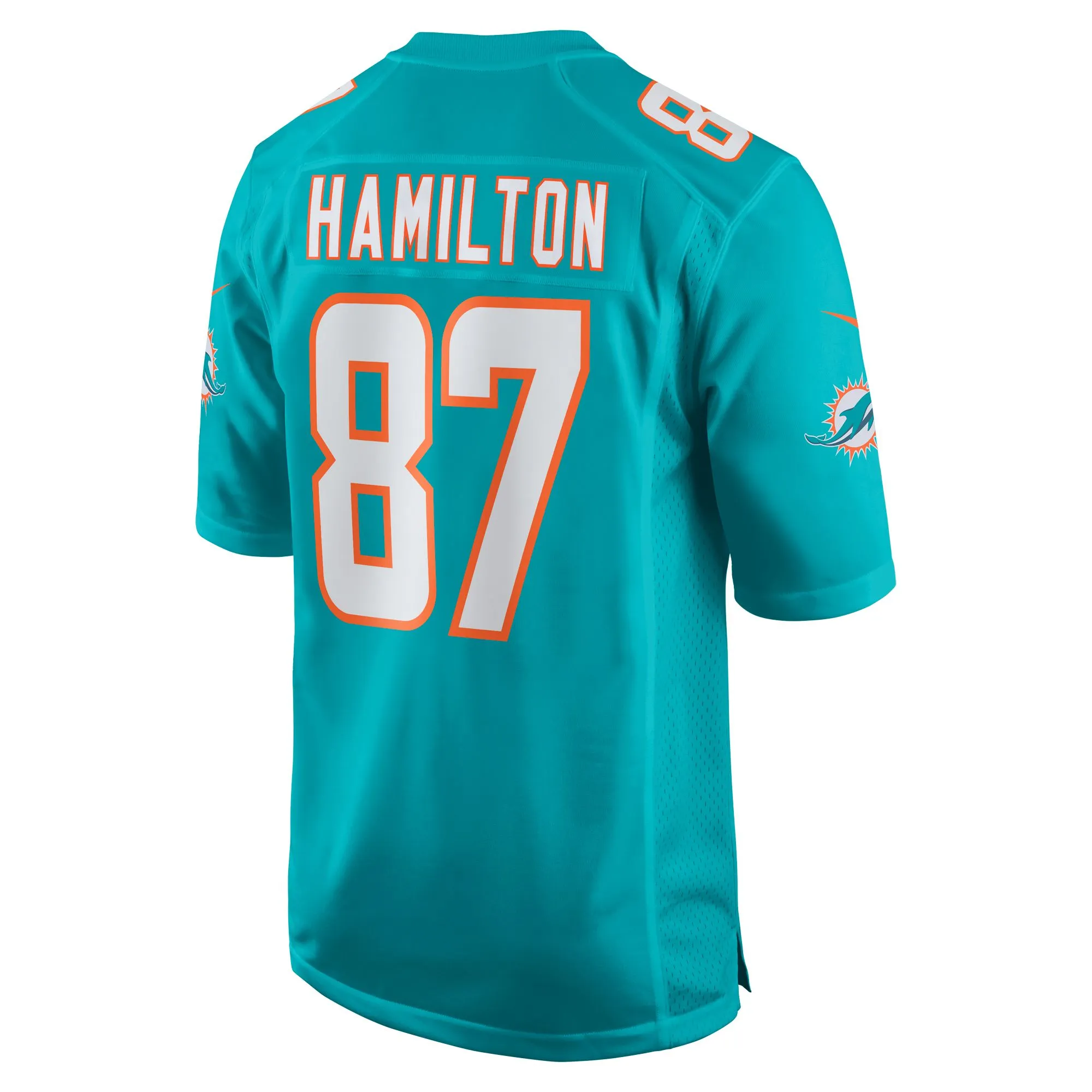 DaeSean Hamilton Miami Dolphins  Home Game Player Jersey - Aqua