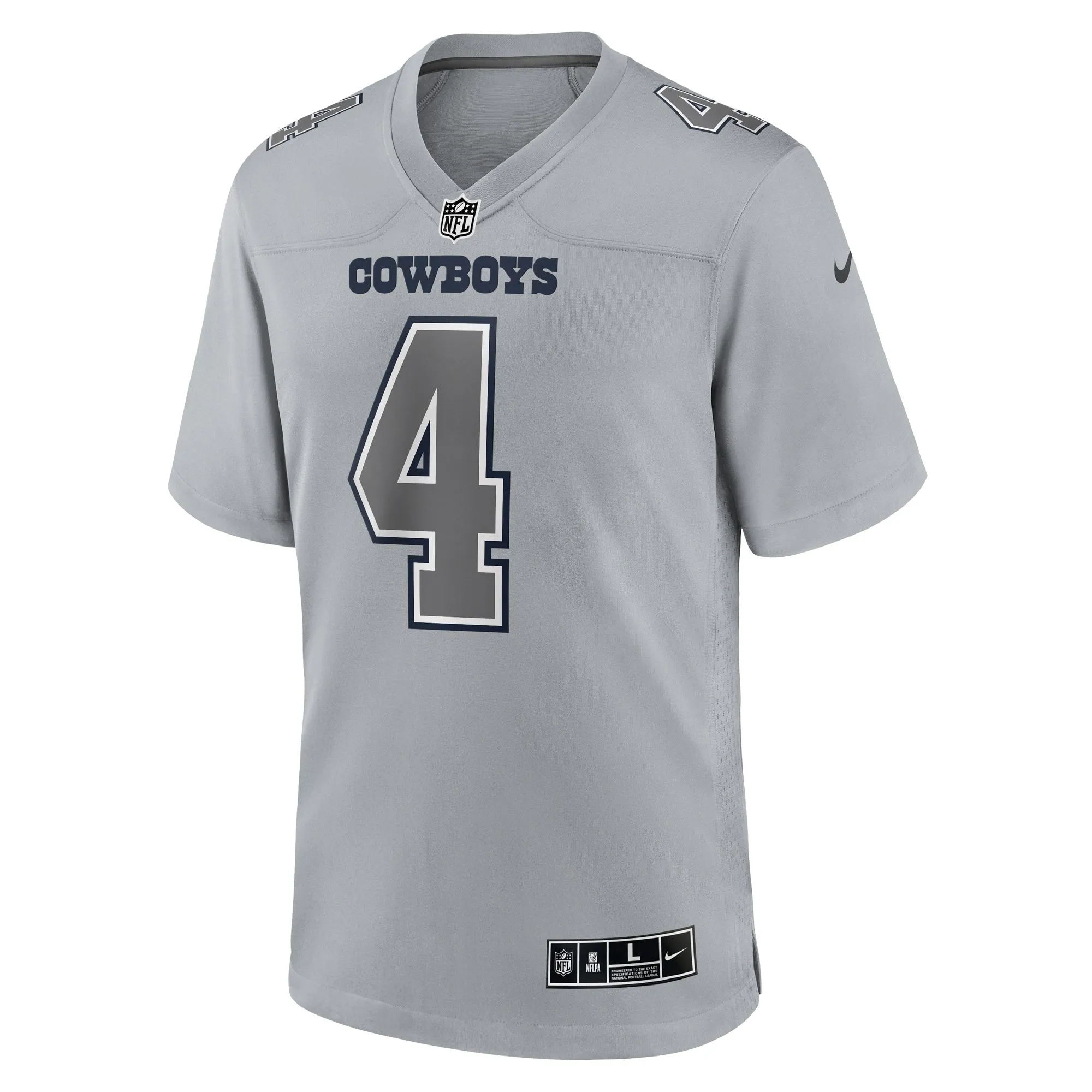 Dak Prescott Dallas Cowboys  Atmosphere Fashion Game Jersey - Gray