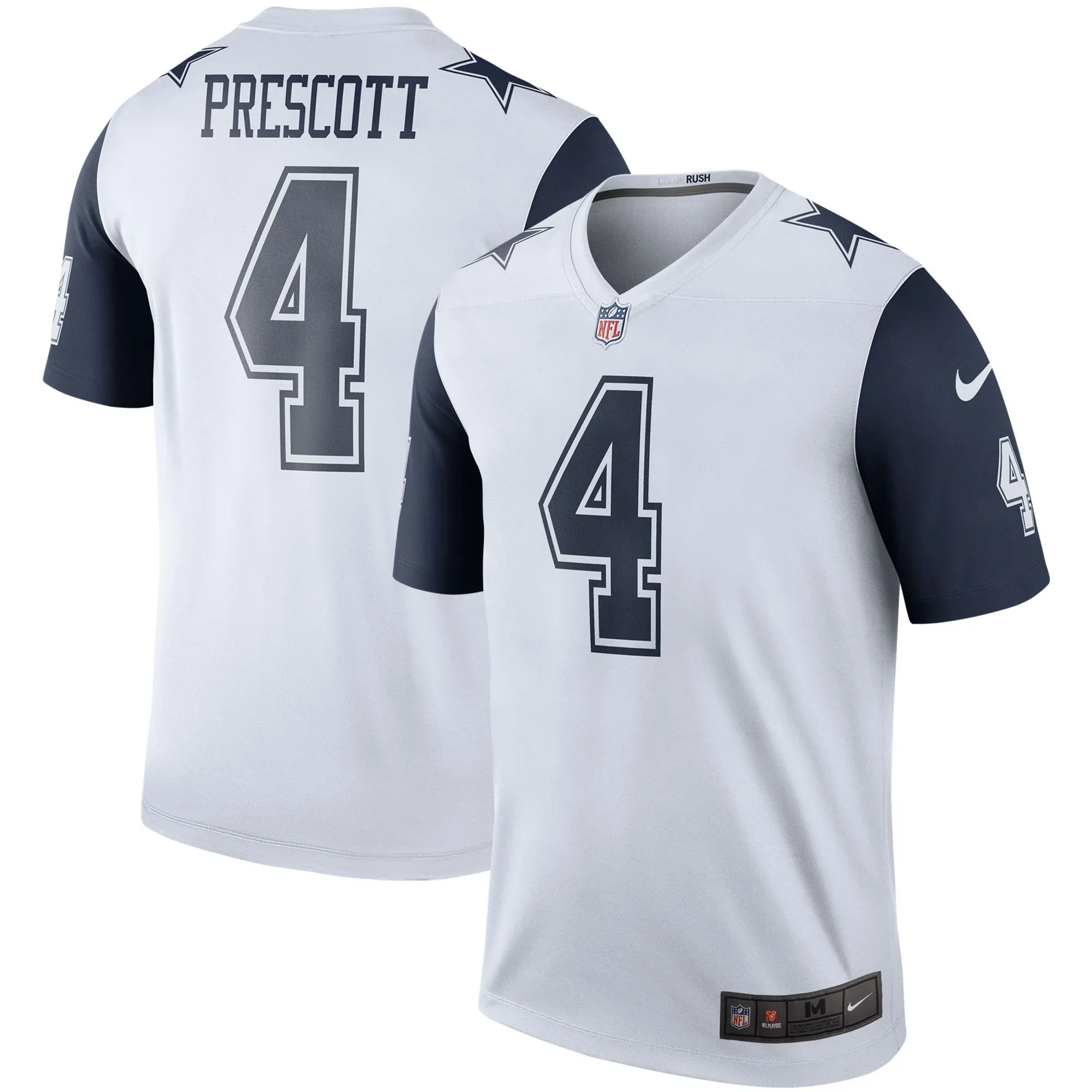 Dak Prescott Dallas Cowboys  Color Rush Legend Player Jersey - White