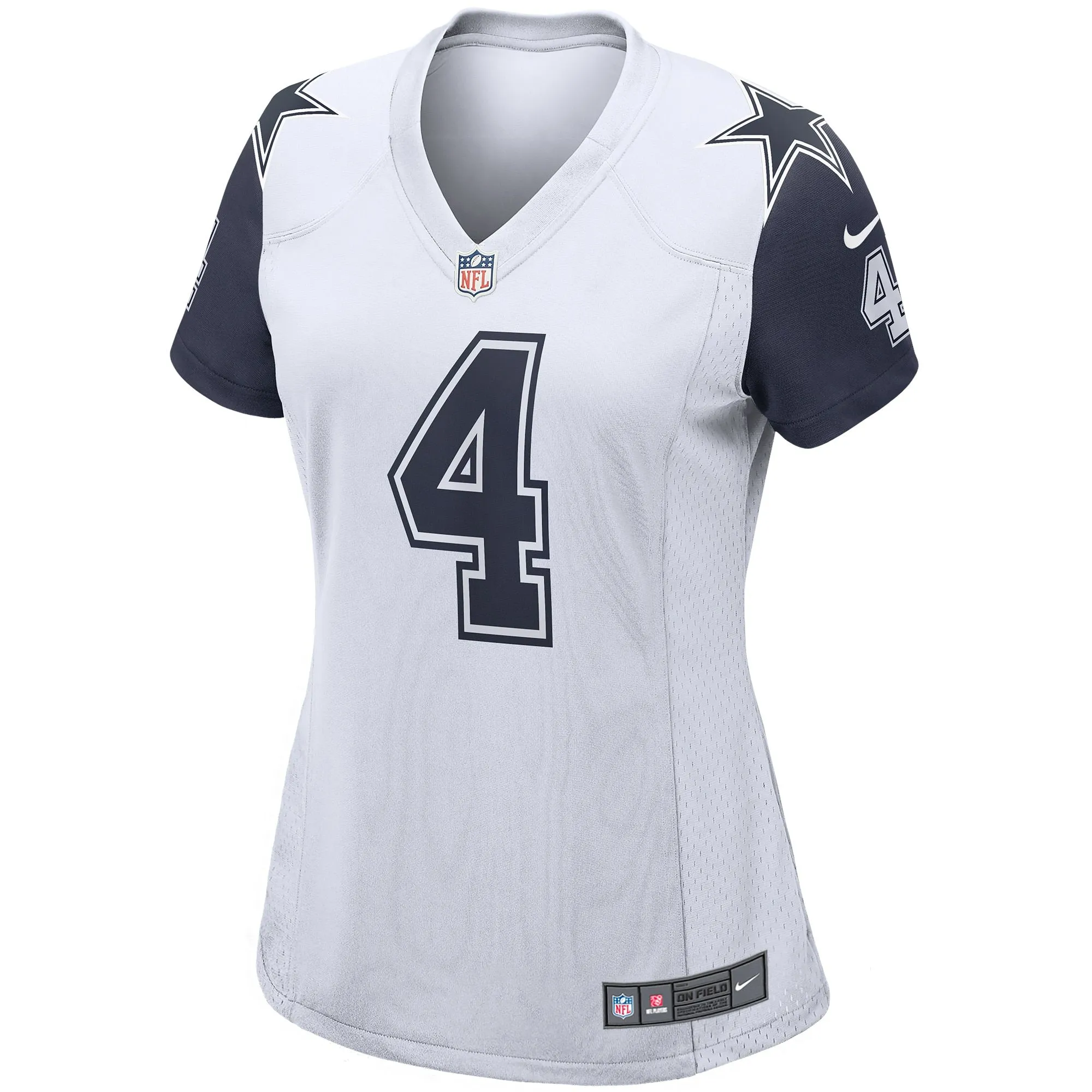 Dak Prescott Dallas Cowboys  Women's Alternate Game Jersey - White