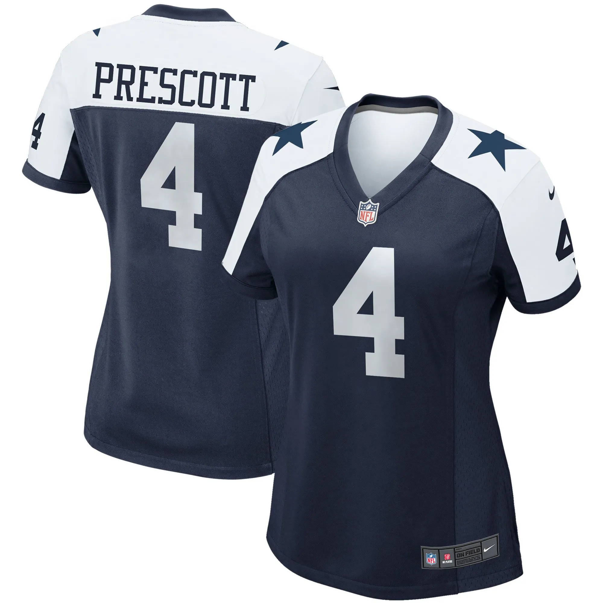 Dak Prescott Dallas Cowboys  Women's Alternate Game Team Jersey - Navy