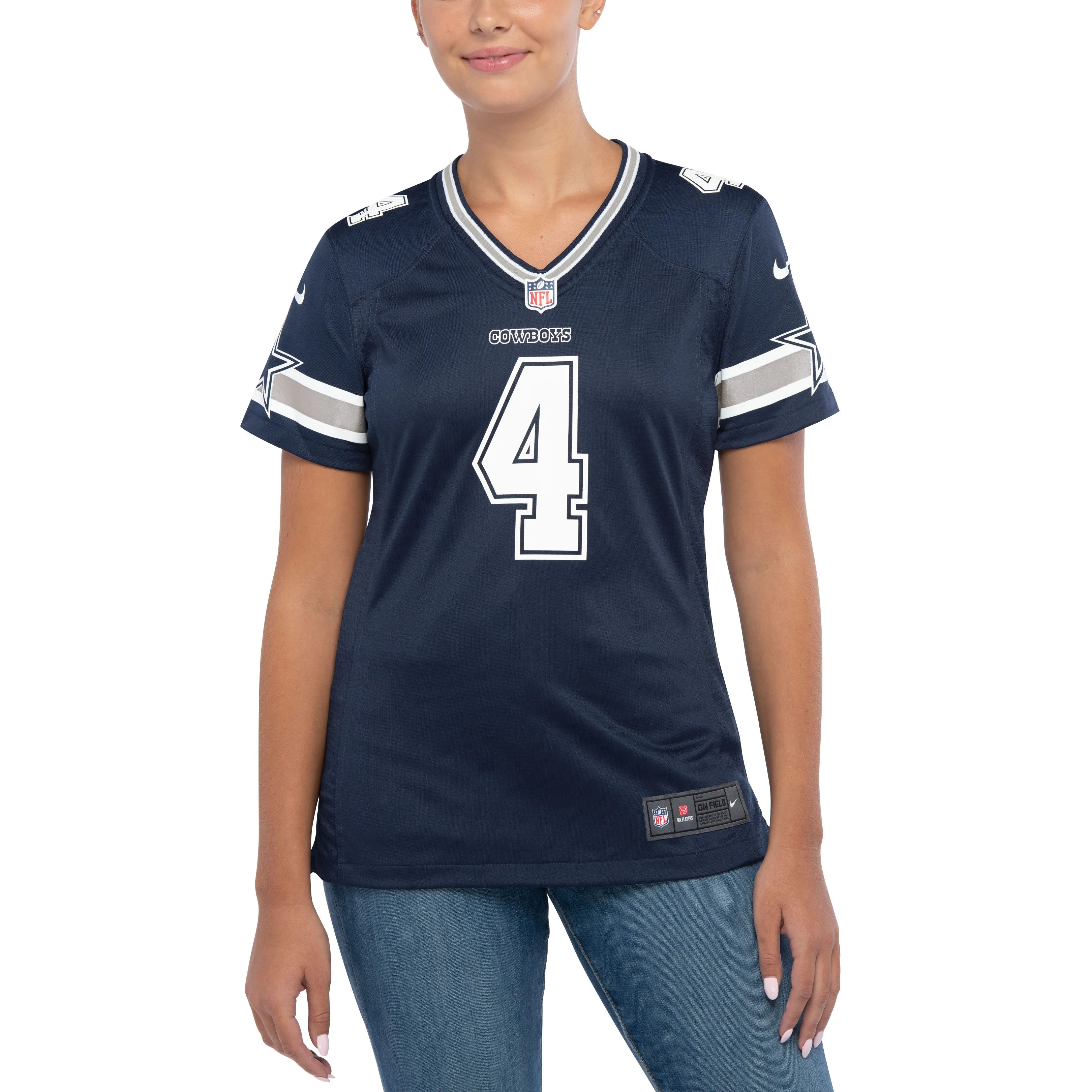 Dak Prescott Dallas Cowboys  Women's Game Team Jersey - Navy