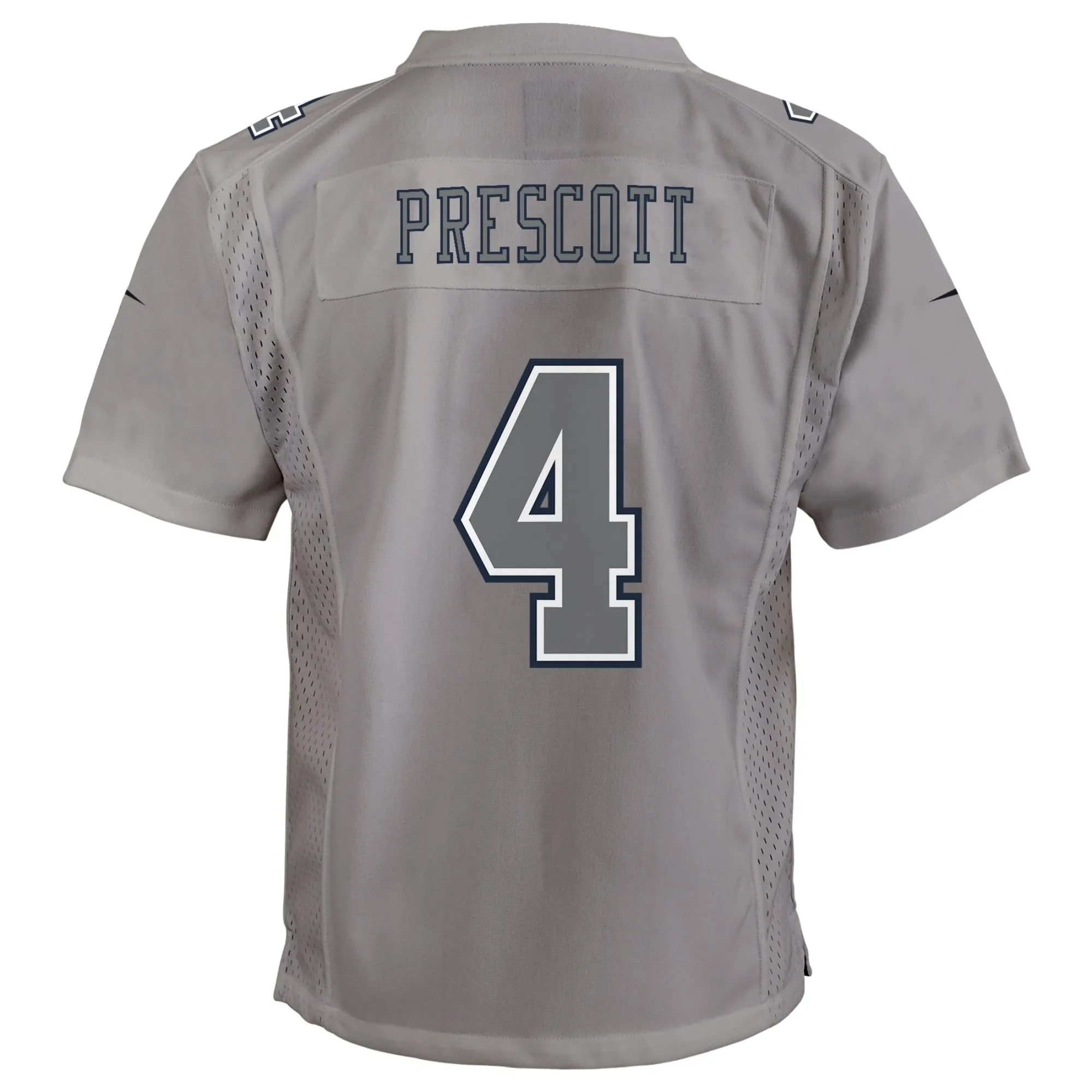 Dak Prescott Dallas Cowboys  Youth Atmosphere Game Jersey - Gray