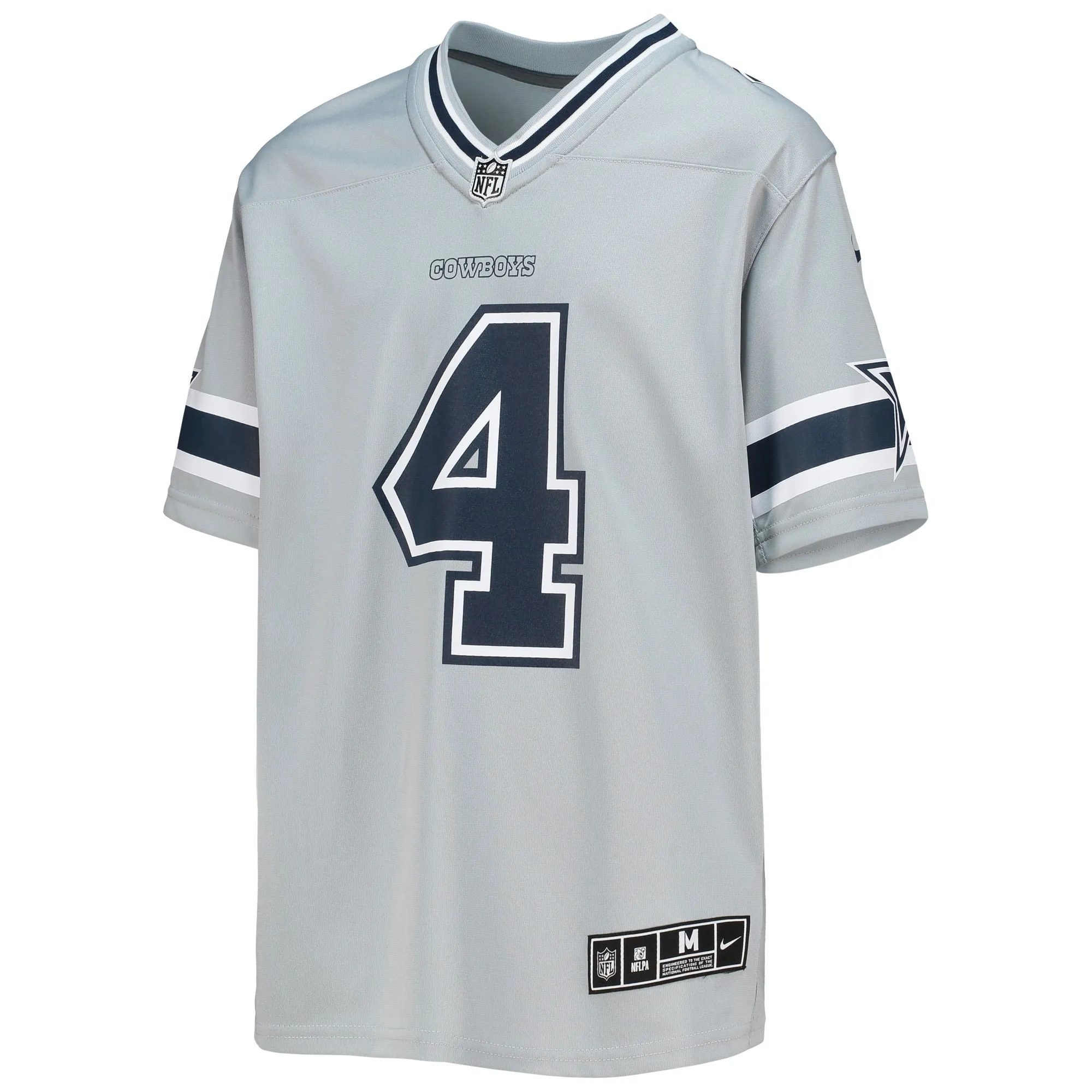 Dak Prescott Dallas Cowboys  Youth Inverted Team Game Jersey - Silver