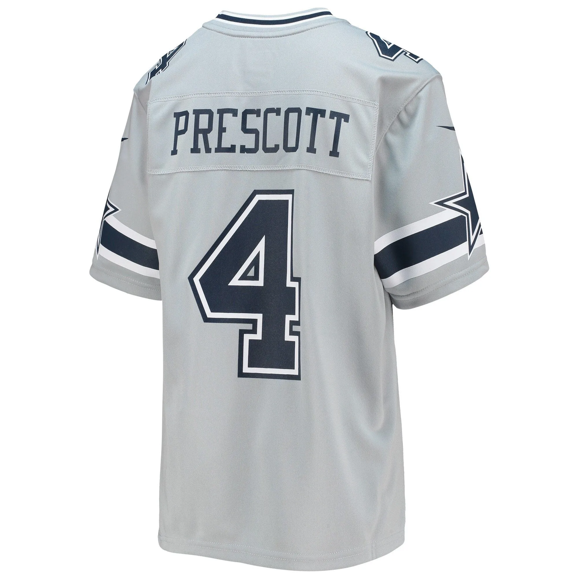 Dak Prescott Dallas Cowboys  Youth Inverted Team Game Jersey - Silver