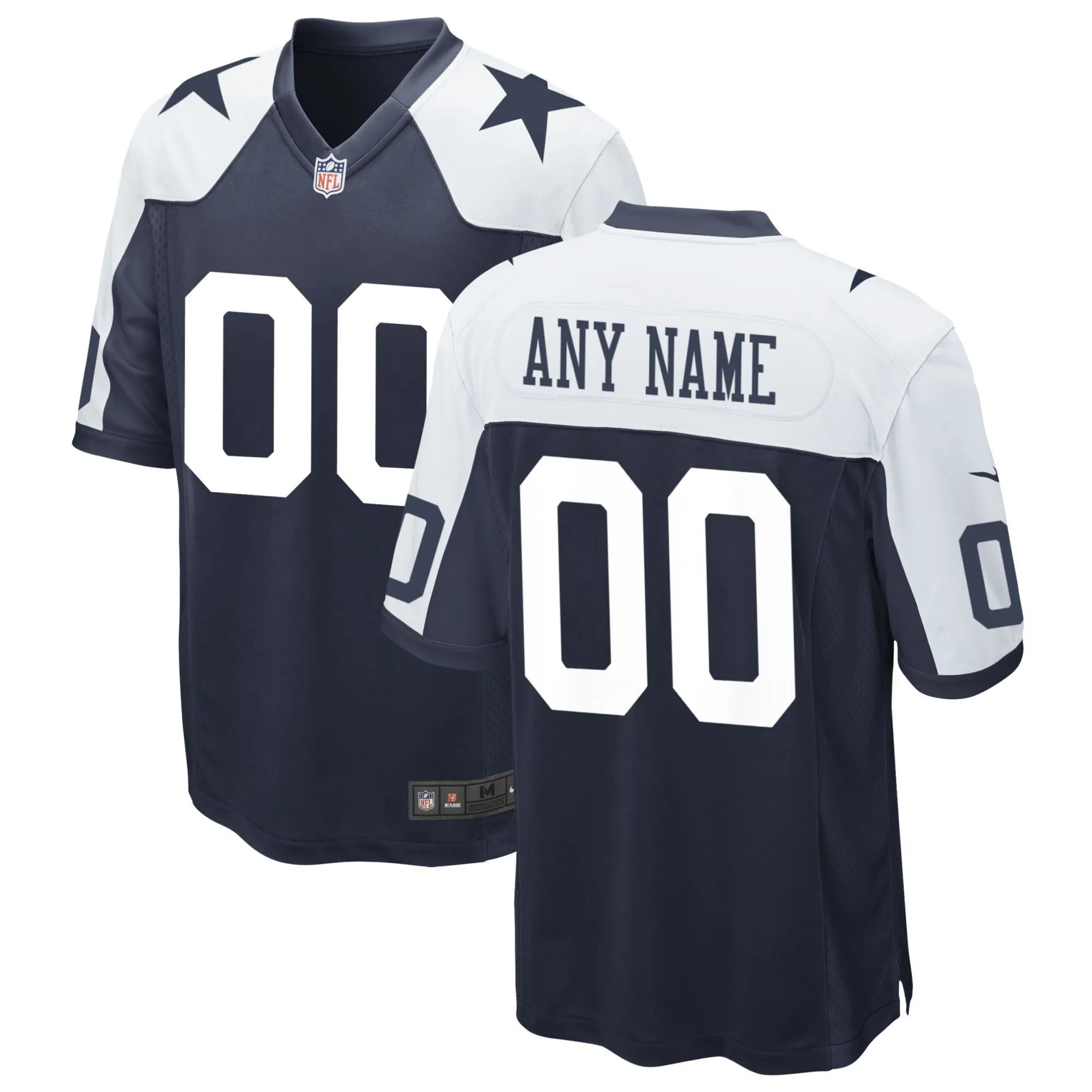 Dallas Cowboys  Alternate Custom Game Jersey - Navy