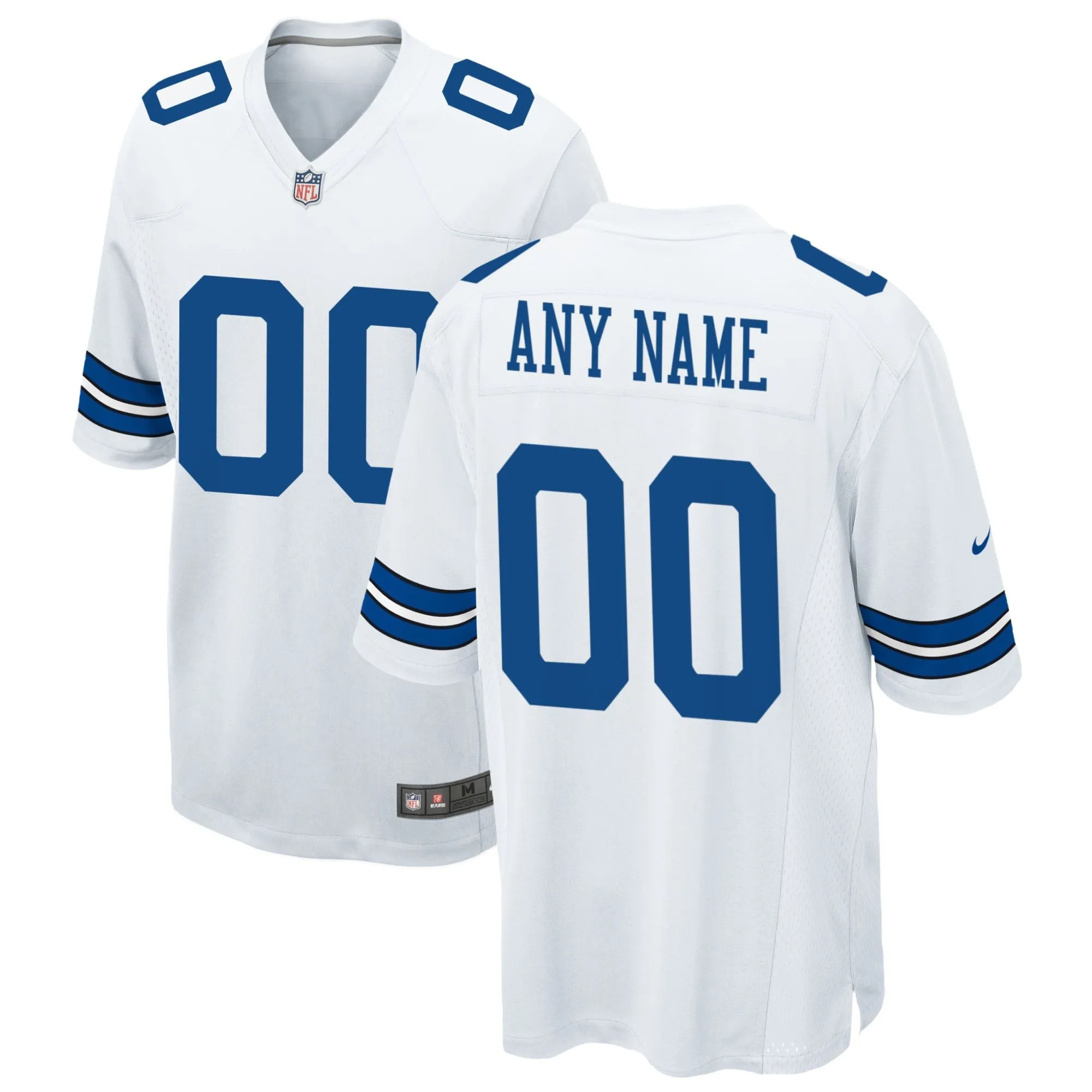 Dallas Cowboys  Custom Game Jersey - White