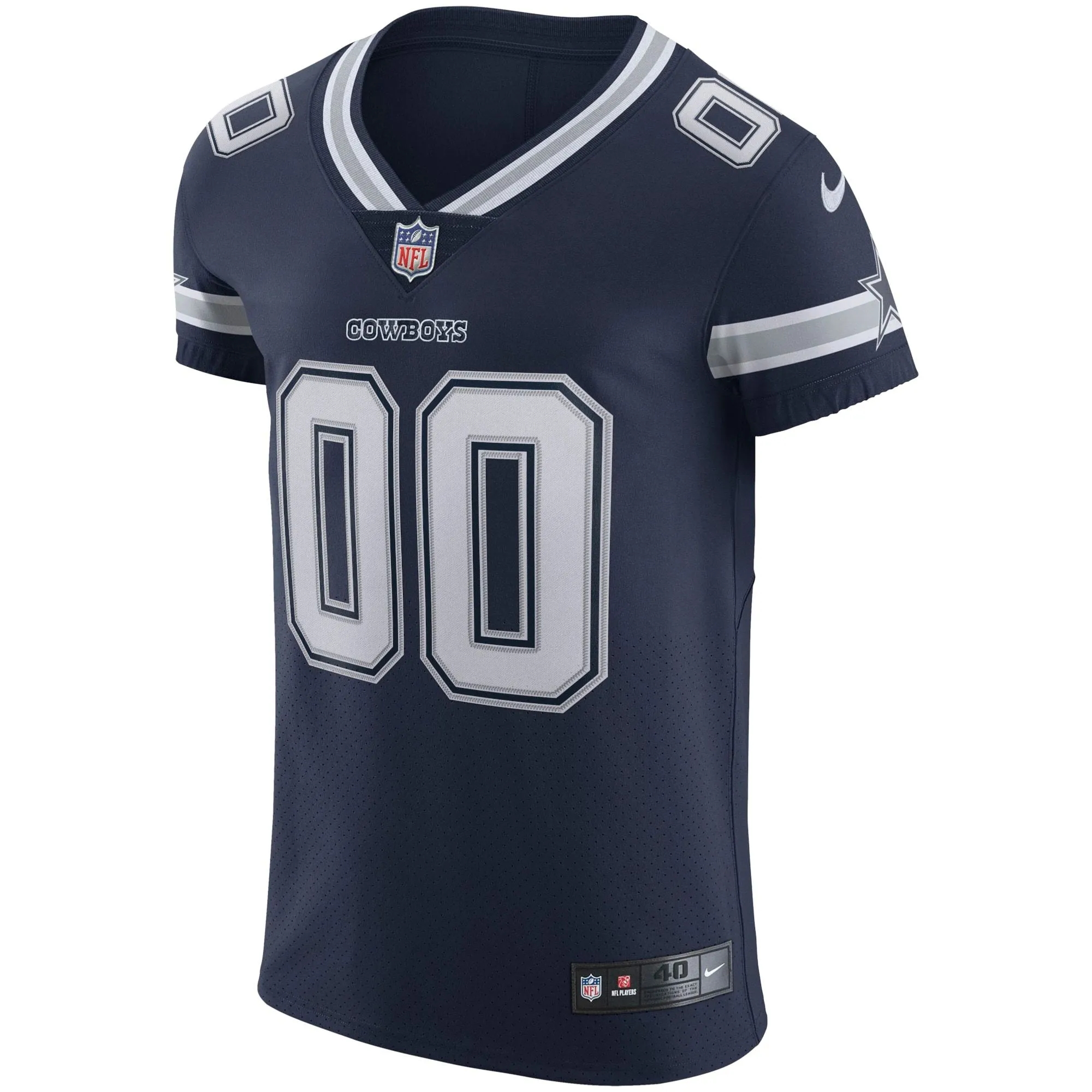 Dallas Cowboys  Vapor Elite Custom Jersey - Navy