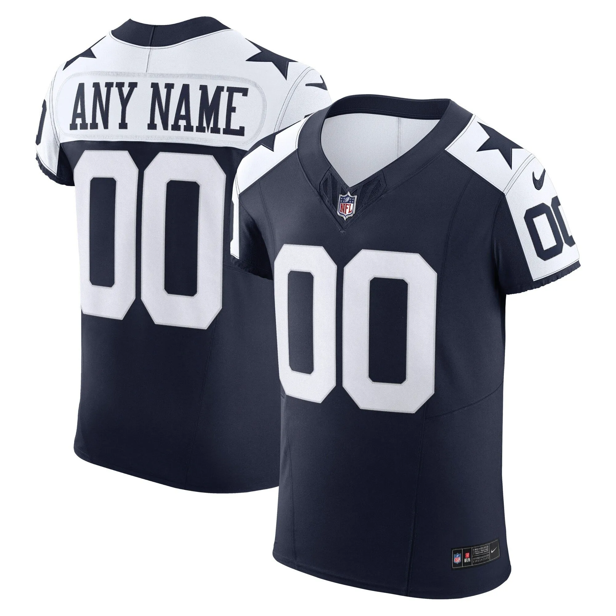 Dallas Cowboys  Vapor F.U.S.E. Elite Custom Jersey - Navy