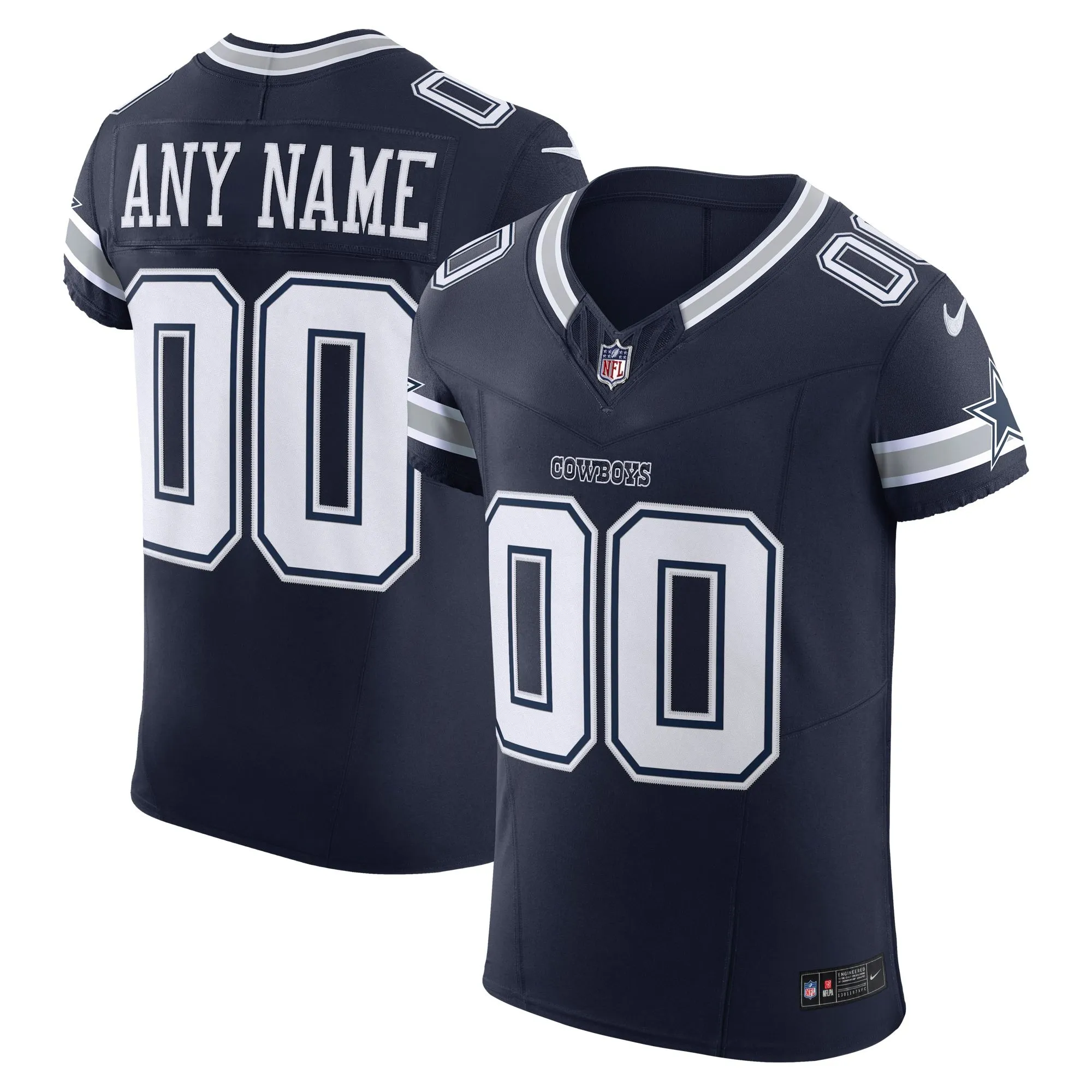 Dallas Cowboys  Vapor F.U.S.E. Elite Custom Jersey - Navy