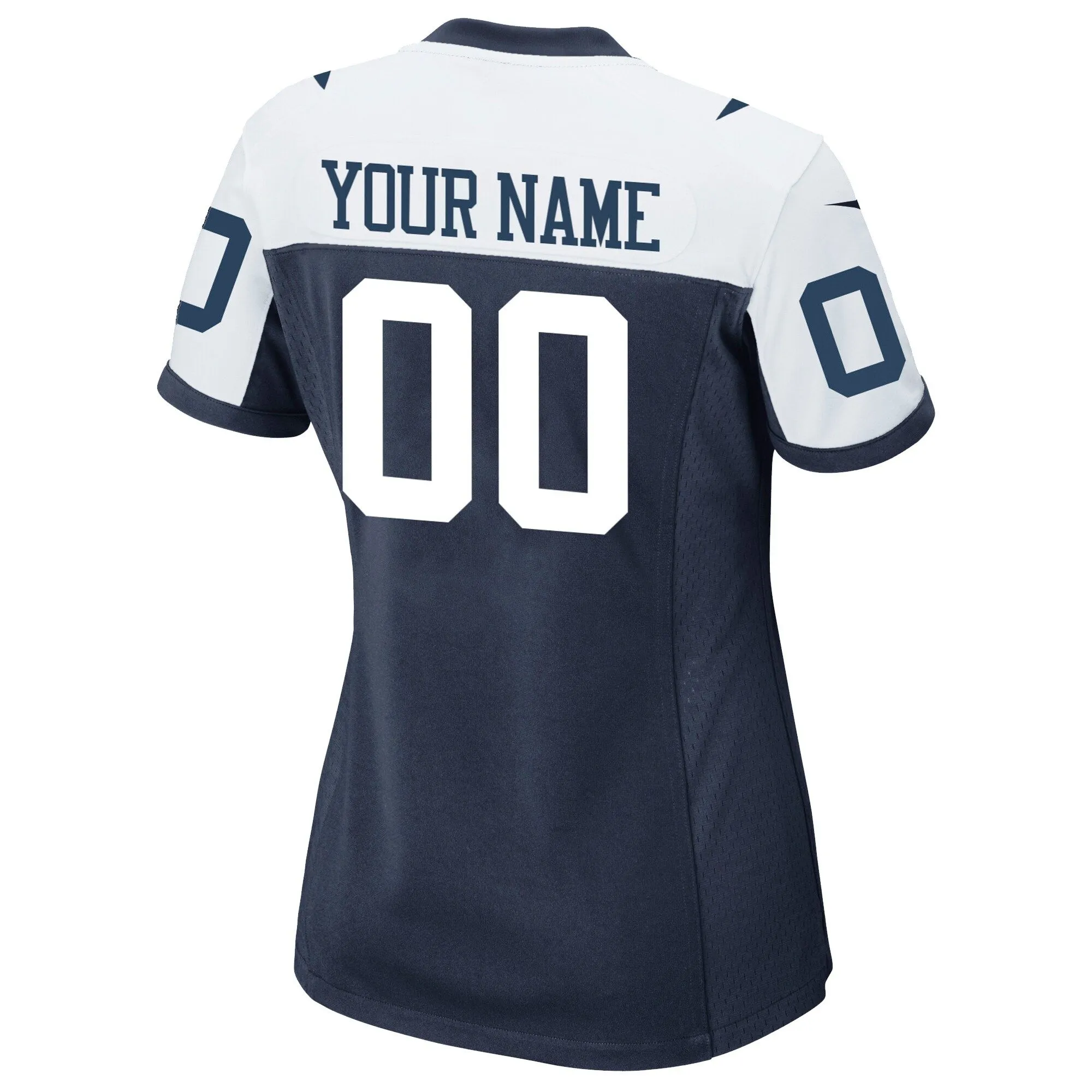 Dallas Cowboys  Women's Alternate Custom Game Jersey - Navy