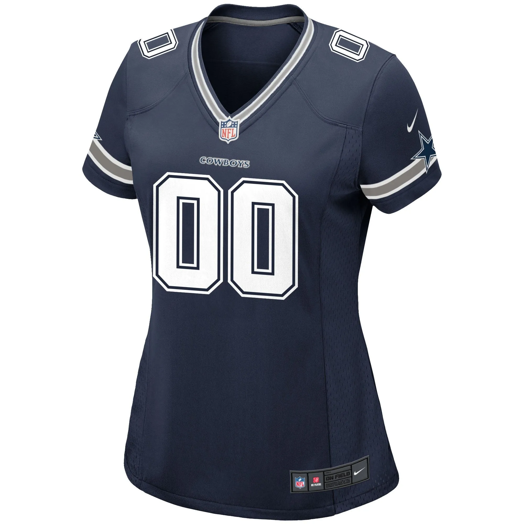 Dallas Cowboys  Women's Custom Game Jersey - Navy