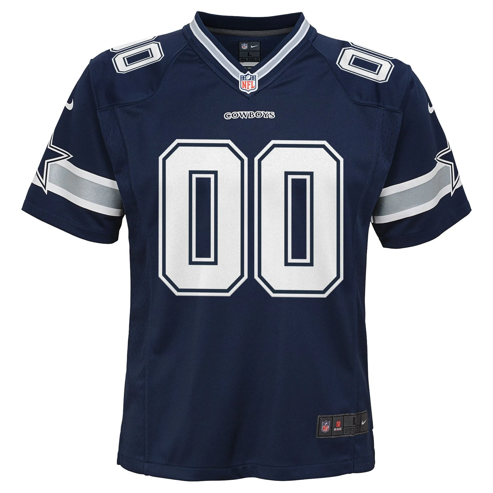 Dallas Cowboys  Youth Custom Game Jersey - Navy