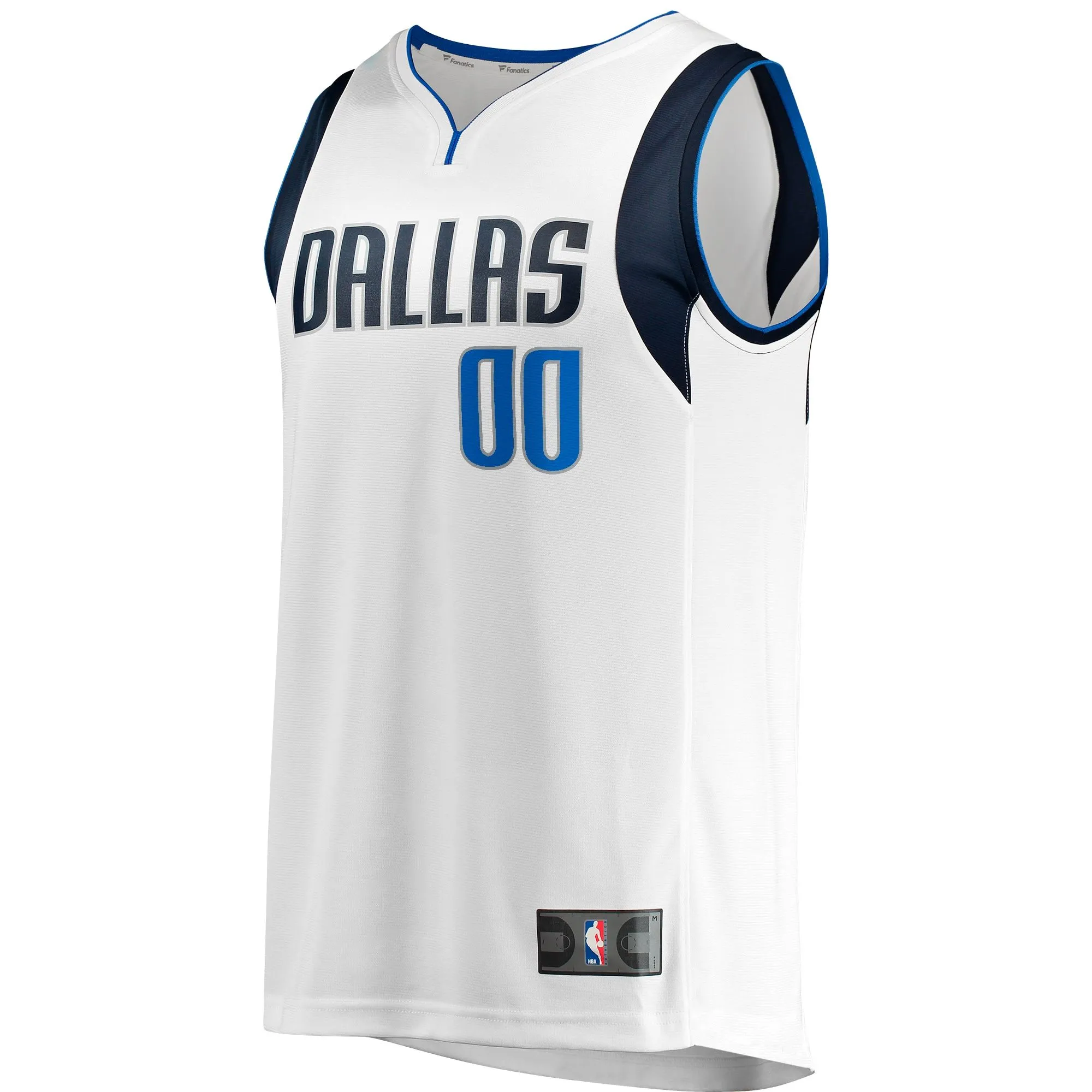 Dallas Mavericks Fanatics Branded Fast Break Custom Replica Jersey - Association Edition - White