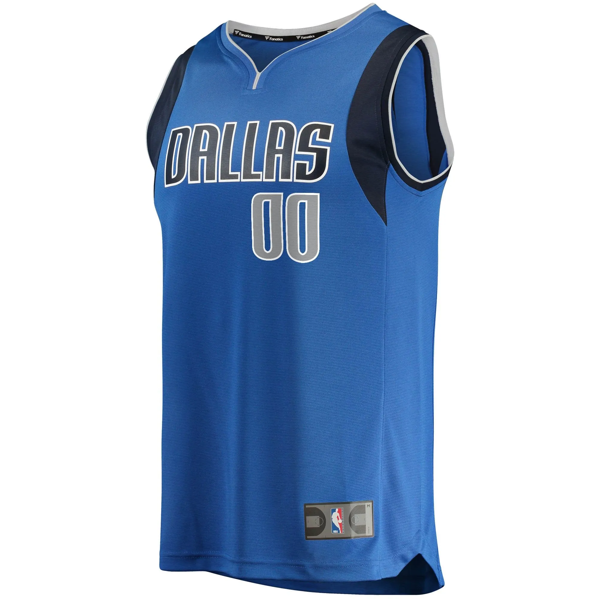 Dallas Mavericks Fanatics Branded Fast Break Custom Replica Jersey Blue - Icon Edition