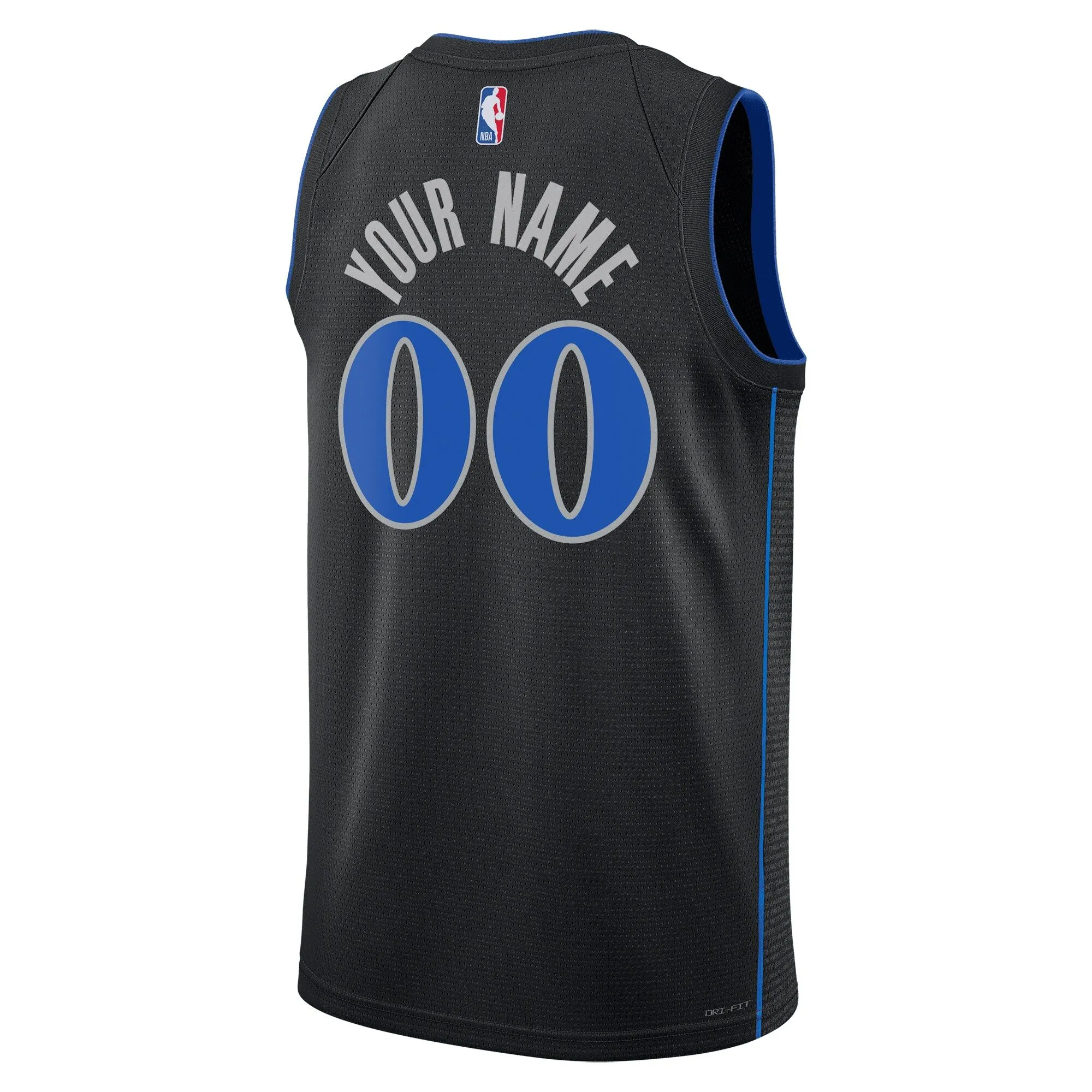 Dallas Mavericks  Unisex 2023/24 Custom Swingman Jersey - Black - City Edition