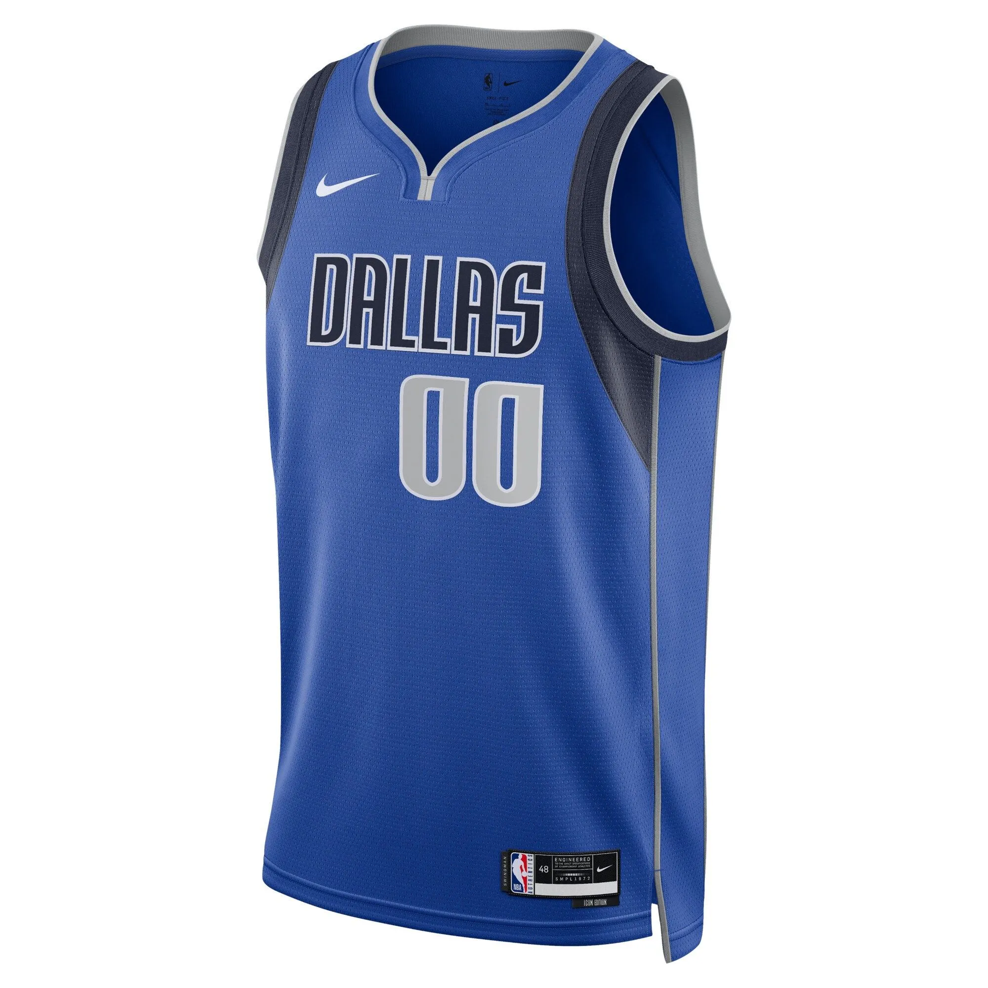 Dallas Mavericks  Unisex Swingman Custom Jersey Blue - Icon Edition