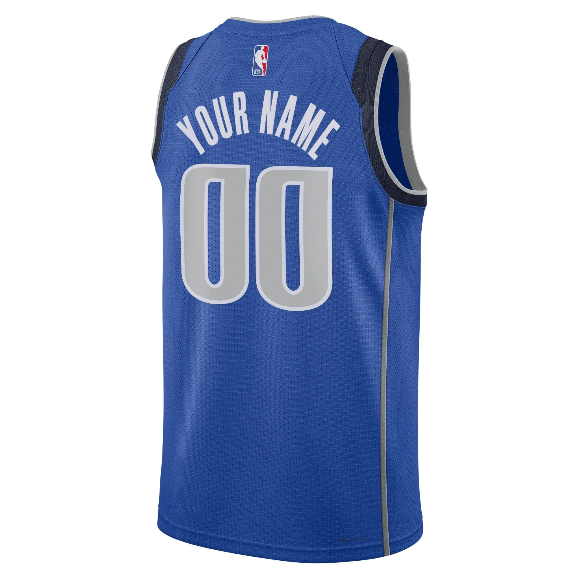 Dallas Mavericks  Unisex Swingman Custom Jersey Blue - Icon Edition