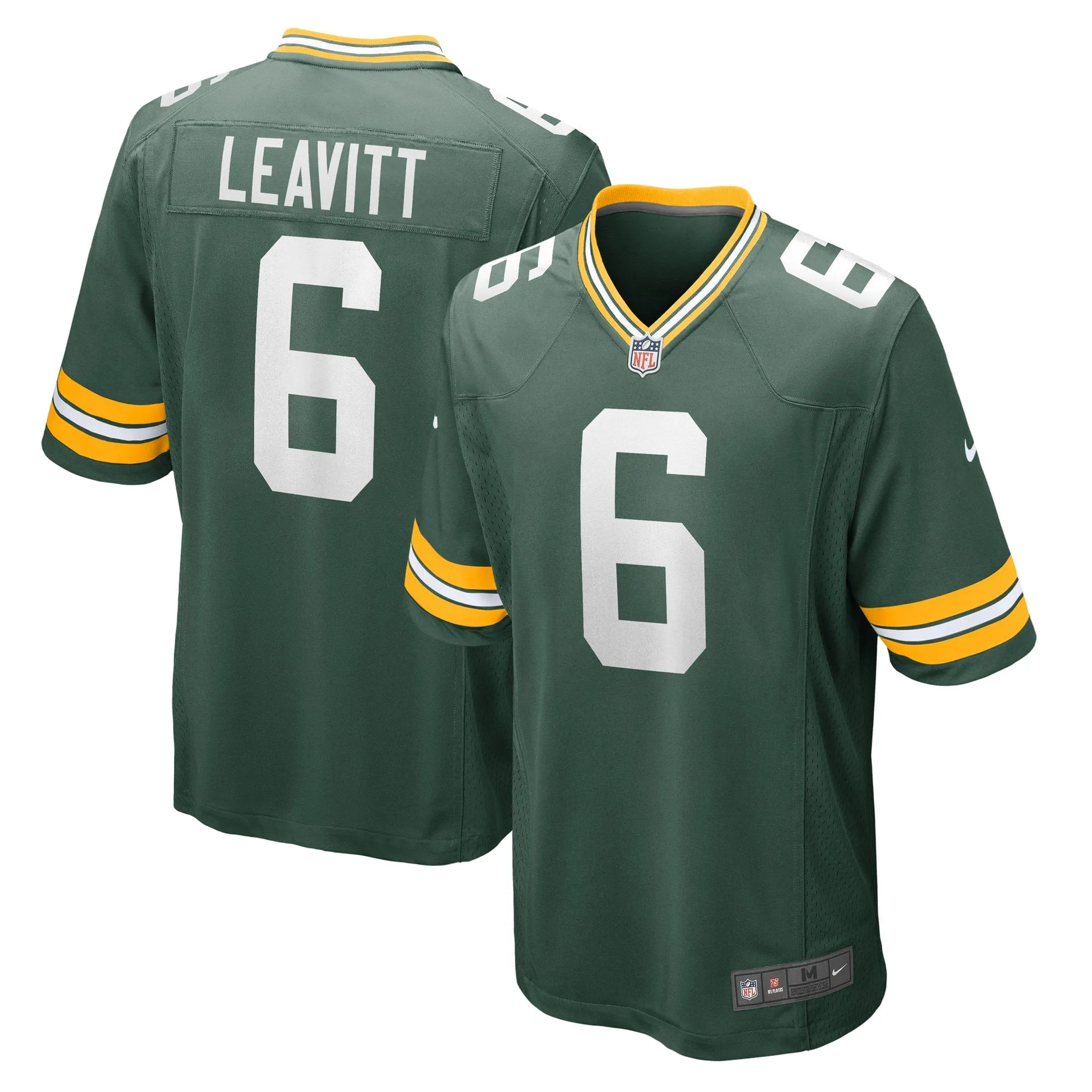 Dallin Leavitt Green Bay Packers  Game Player Jersey - Green