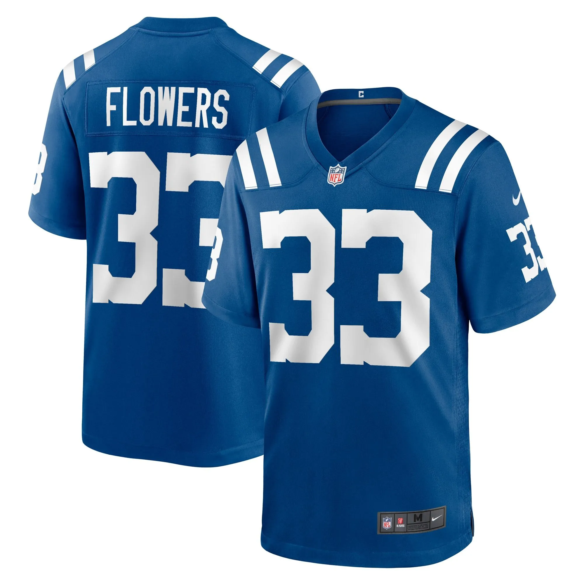 Dallis Flowers Indianapolis Colts  Game Player Jersey - Royal