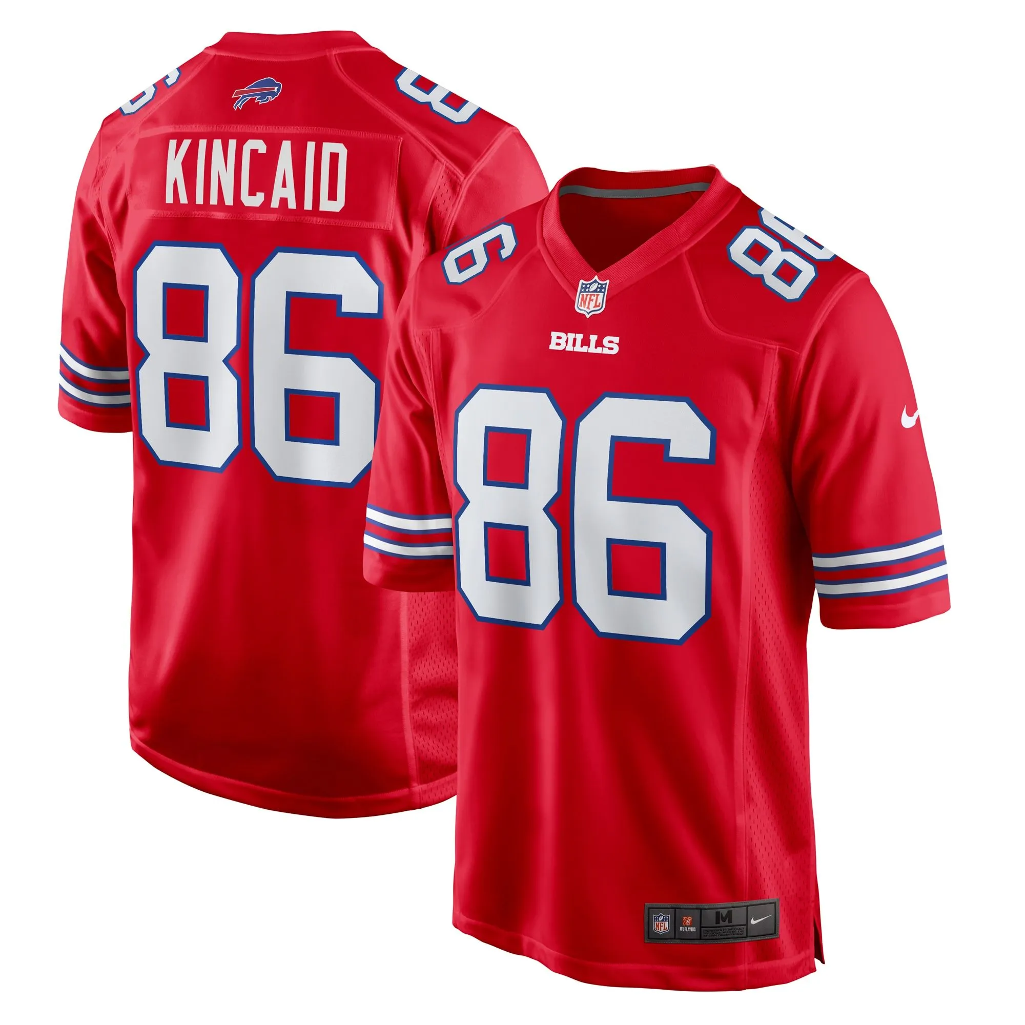 Dalton Kincaid Buffalo Bills  Alternate Game Jersey - Red