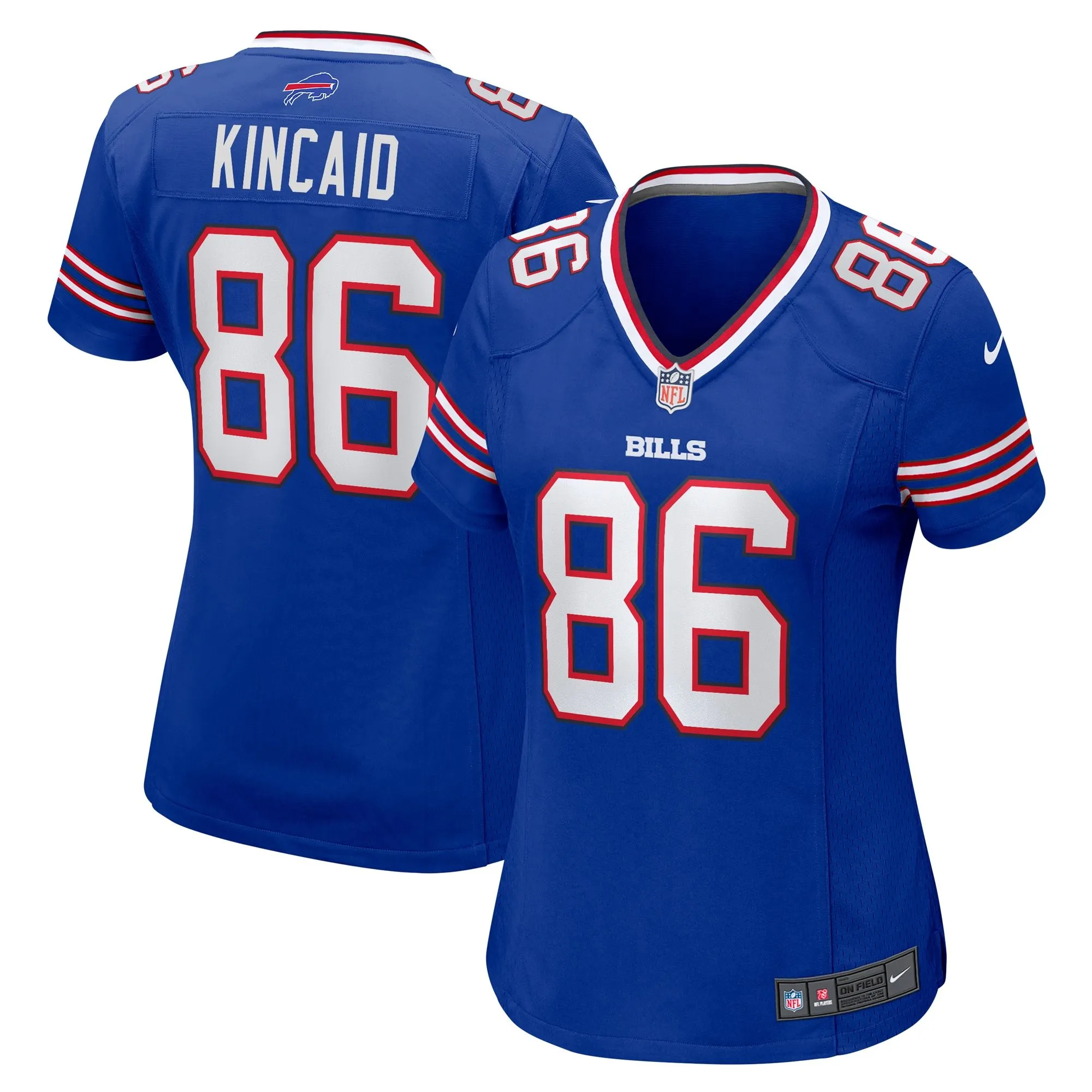 Dalton Kincaid Buffalo Bills  Women's Home Game Jersey - Royal