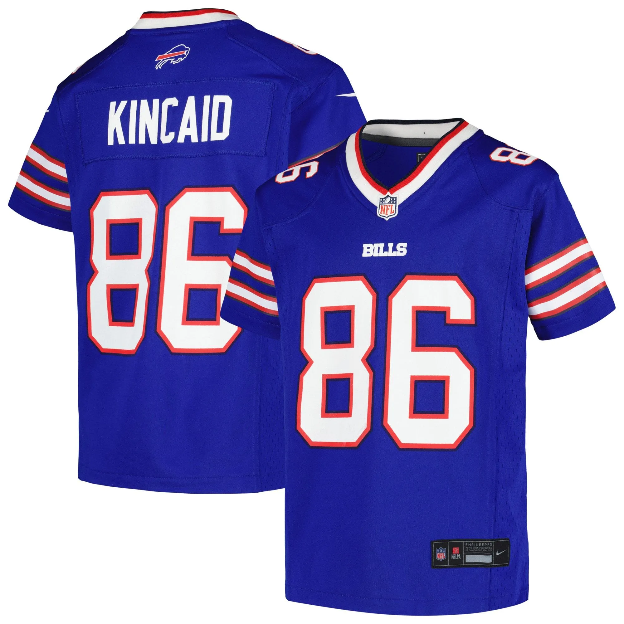 Dalton Kincaid Buffalo Bills  Youth Game Jersey - Royal