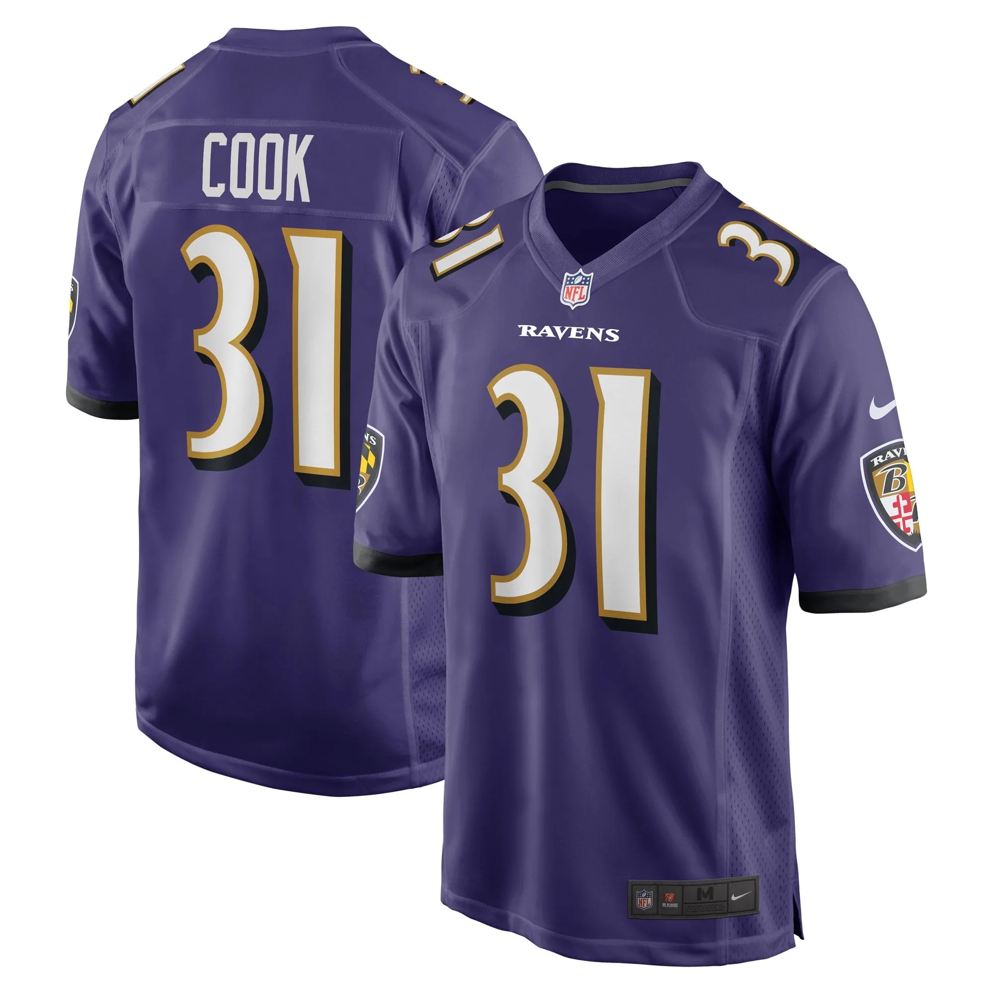 Dalvin Cook Baltimore Ravens   Game Jersey -  Purple