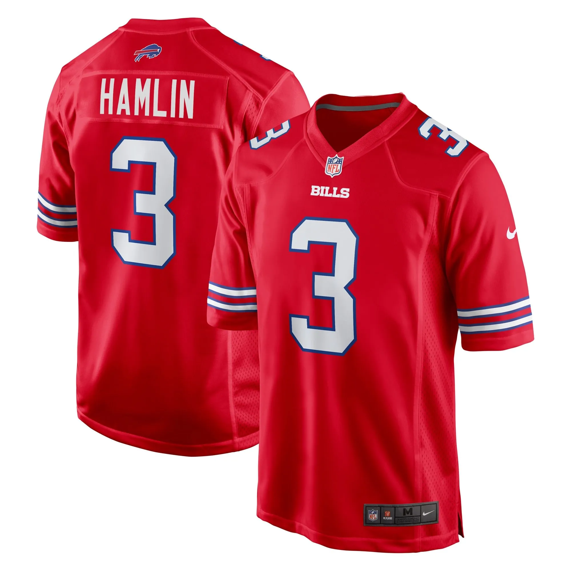 Damar Hamlin Buffalo Bills  Alternate Game Jersey - Red