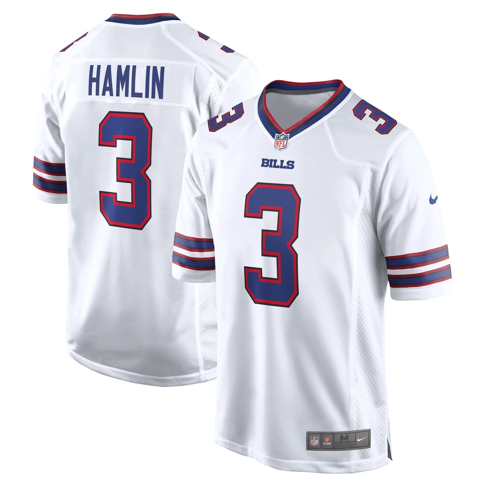 Damar Hamlin Buffalo Bills   Game Jersey - White