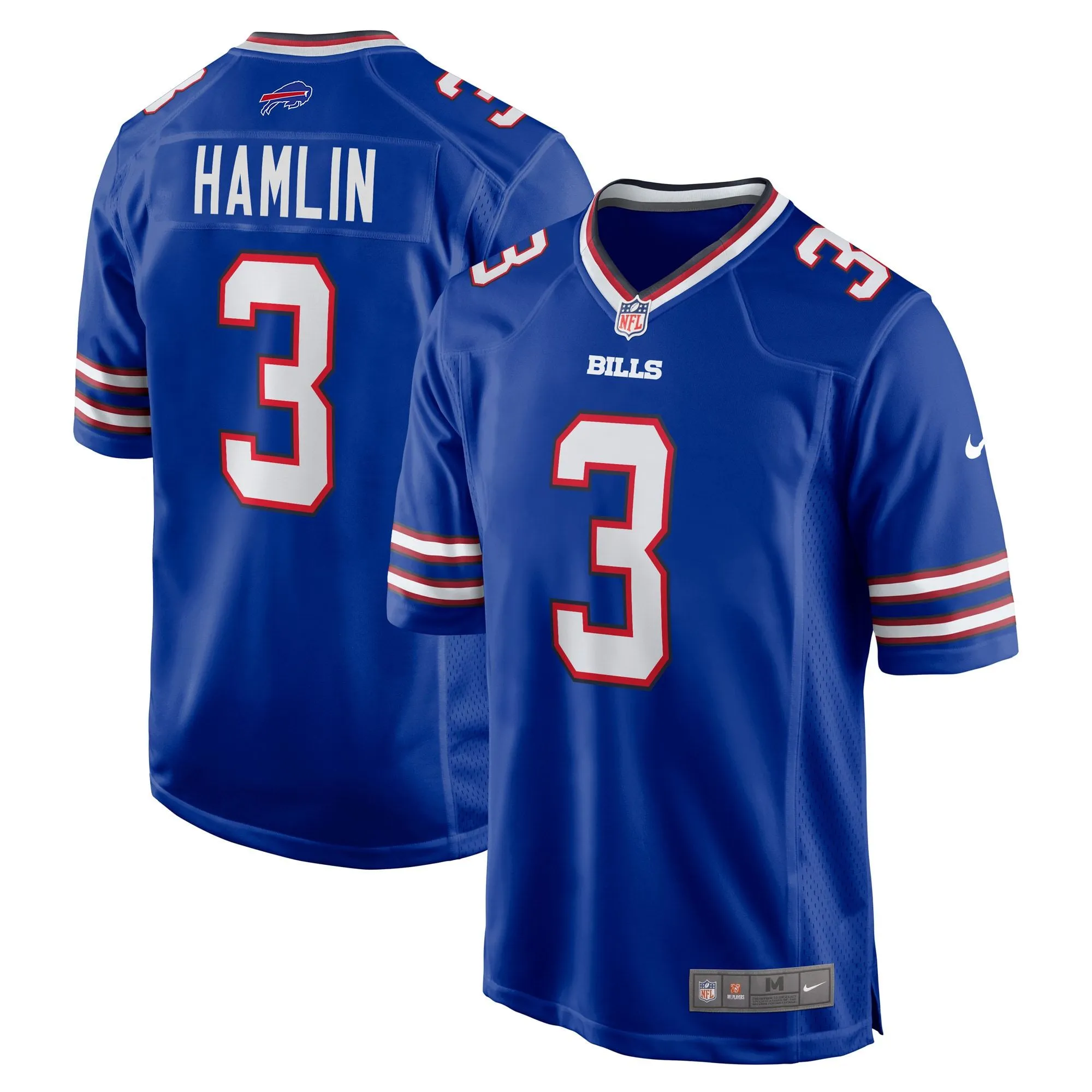 Damar Hamlin Buffalo Bills  Home Game Player Jersey - Royal